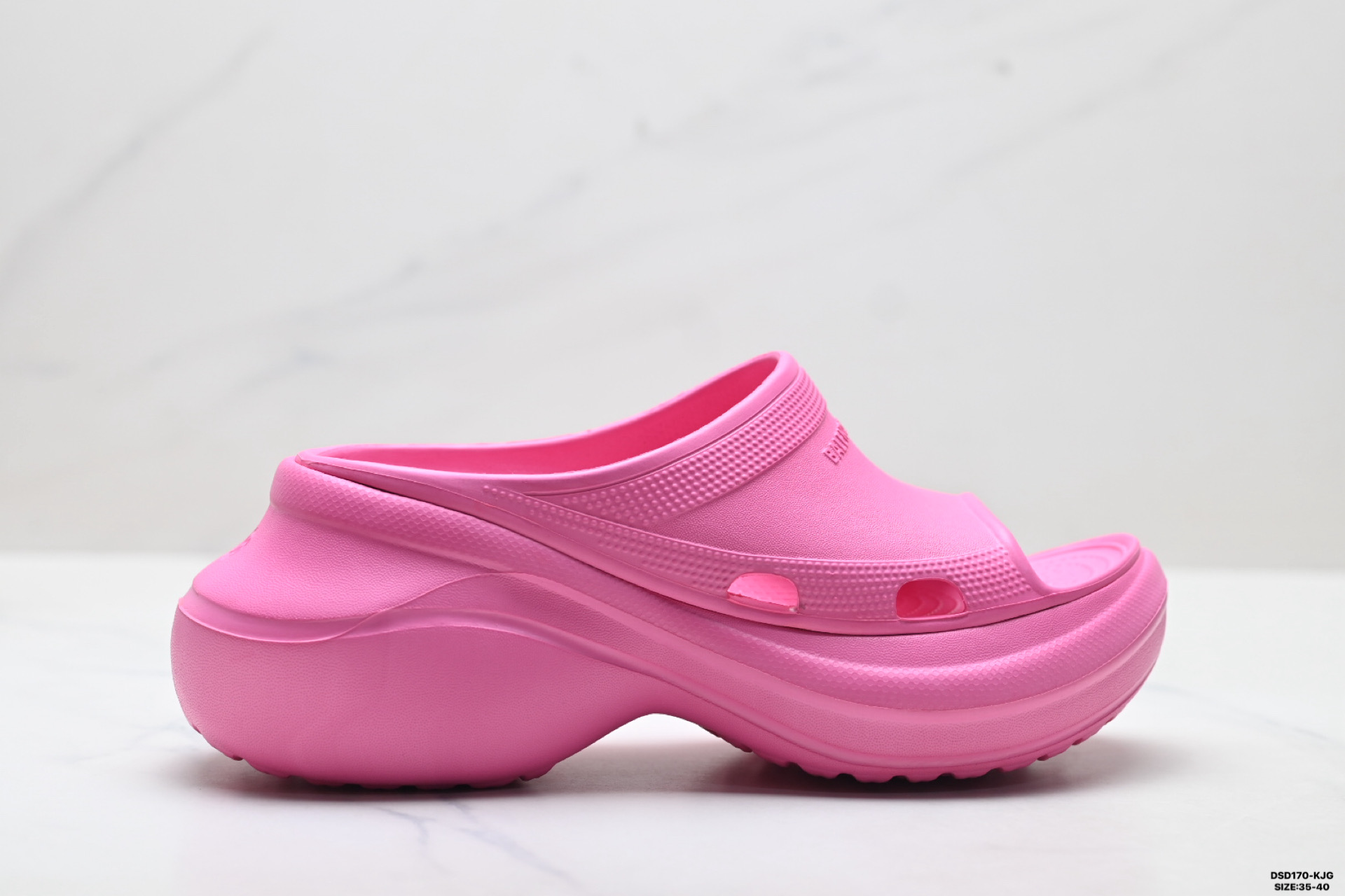Crocs卡骆驰 x Balenciaga 巴黎世家 厚底增高拖鞋 677389 W1S8E 2500