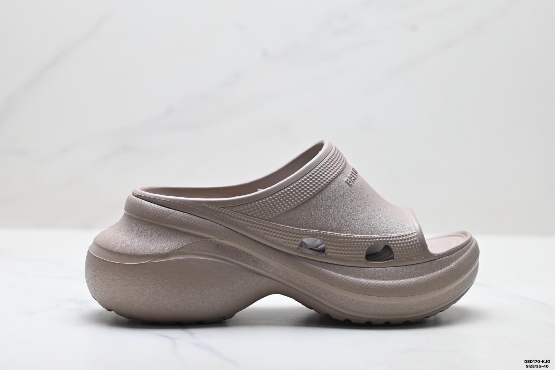 Crocs卡骆驰 x Balenciaga 巴黎世家 厚底增高拖鞋 677389 W1S8E 2500