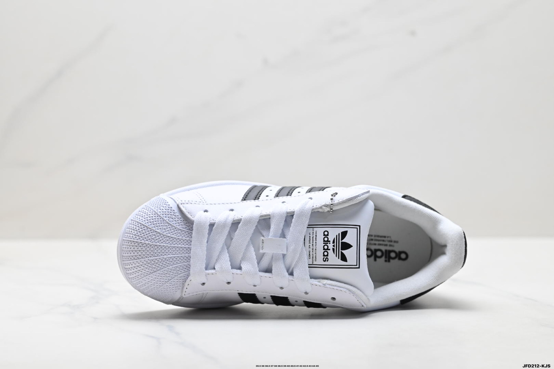 190 Adidas Originals Superstar XLG 阿迪达斯 贝壳头系列低帮厚底松糕经典百搭休闲运动板鞋 JH9977