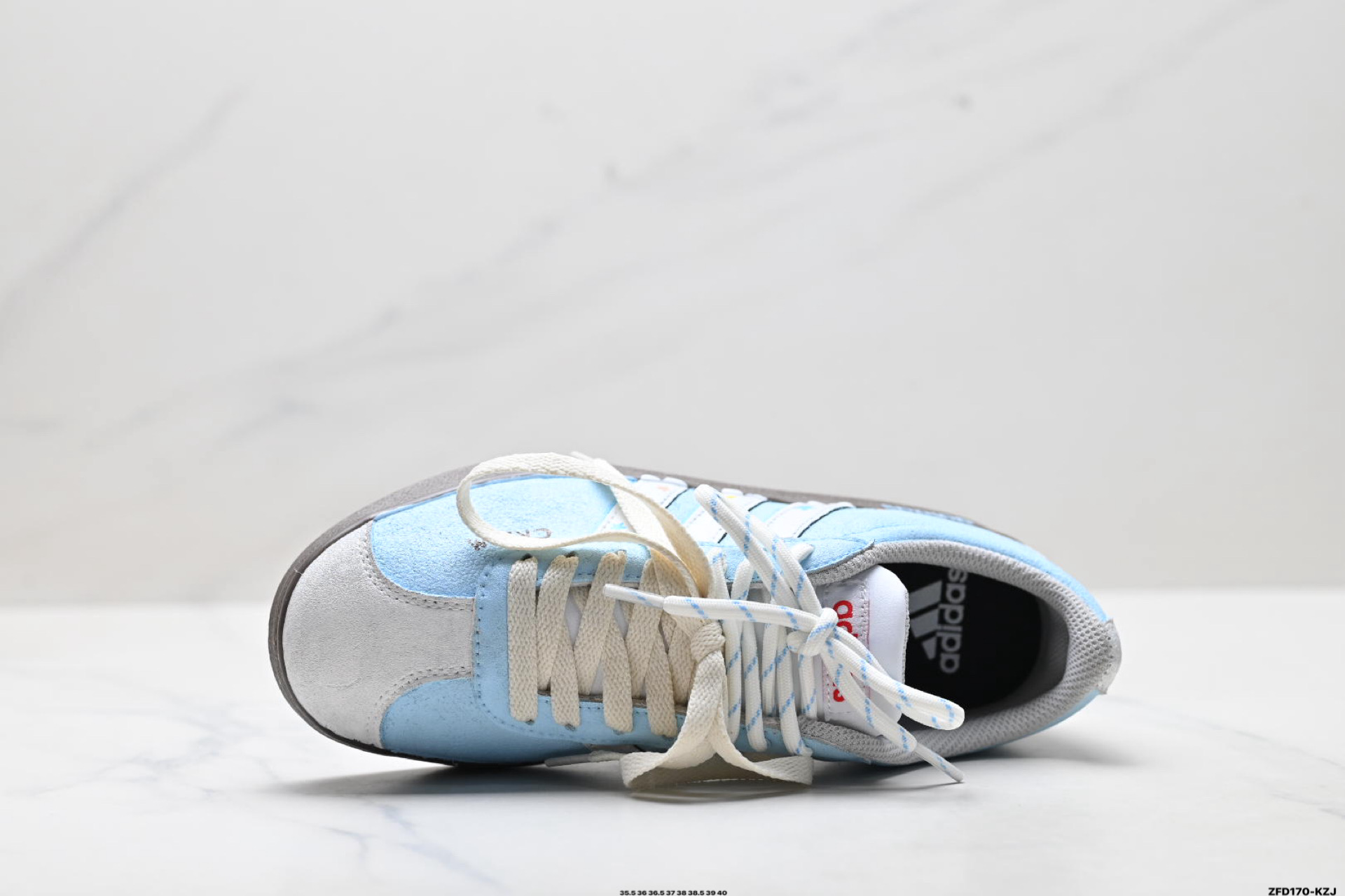310 Adidas Vl Court Classic ‘DIY’定制 阿迪达斯 运动休闲 低帮德训T头鞋 HQ1802