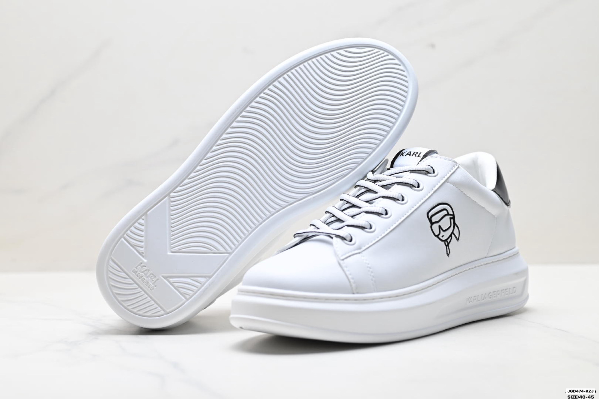 200 KARL LAGERFELD 卡尔 拉格斐 舒适简约 低帮板鞋-Chinese UA Cheap High Quatity Brand Clothes Bags handbags Sneakers wholesale wholesaler seller from China Factory suppliers Fashion Clothing Shoes best Quality Beautiful Price 200 KARL LAGERFELD 卡尔 拉格斐 舒适简约 低帮板鞋