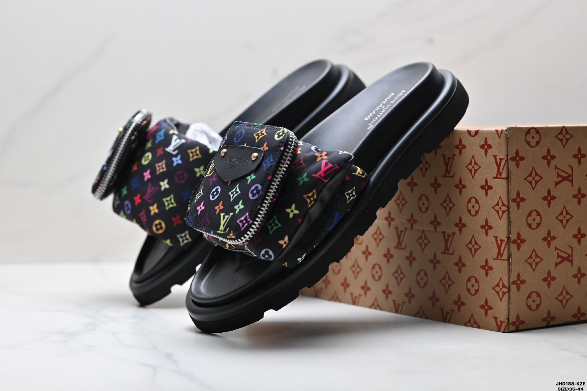 纯原Louis Vuitton 路易威登 牛仔布 经典老花 LV 拖鞋