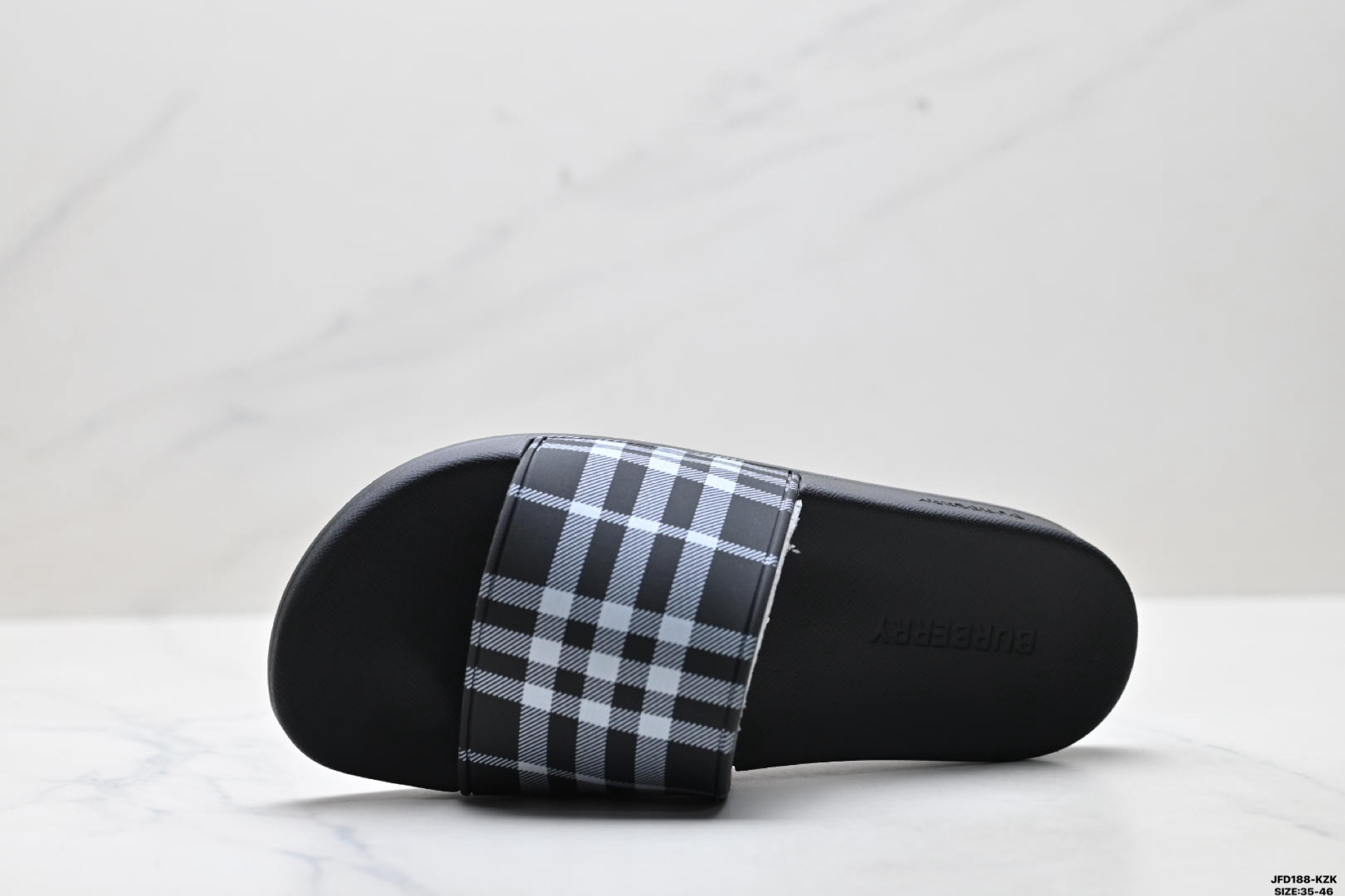 Burberry博柏利 Vintage 橡胶 格纹平底 一字拖鞋-Top High Quatity Cheap Sneakers Fashion Clothing Clothes Bags handbags Shoes of all Brand wholesale With The best Quality And Beautiful Price from China Factory Chinese suppliers wholesaler seller Burberry博柏利 Vintage 橡胶 格纹平底 一字拖鞋