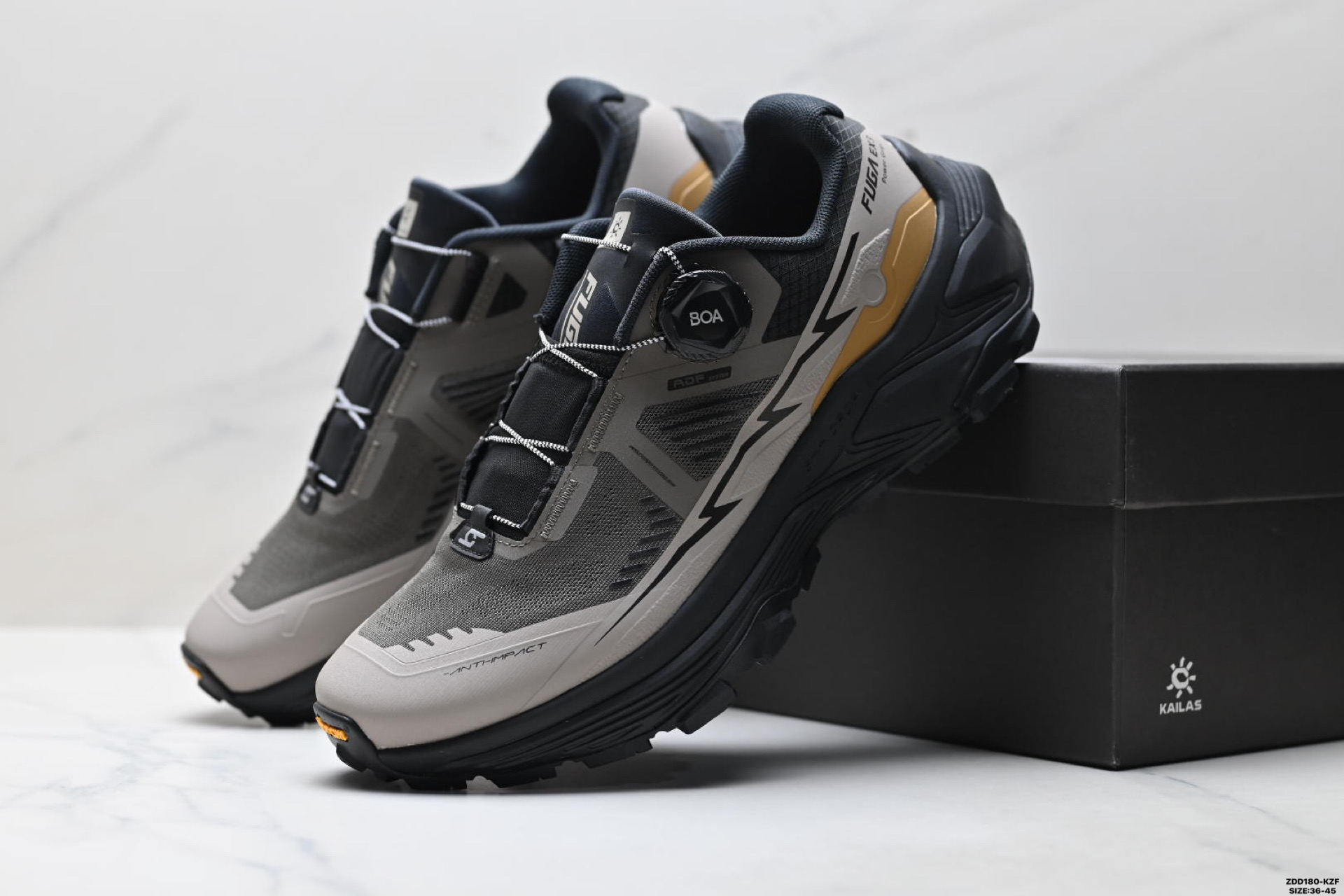 凯乐石 KAILAS FUGA EX3 GTX BOA 厚底缓冲徒步跑山网布TPU减震防滑透气包裹性抗冲击轻便回弹 低帮 KS251