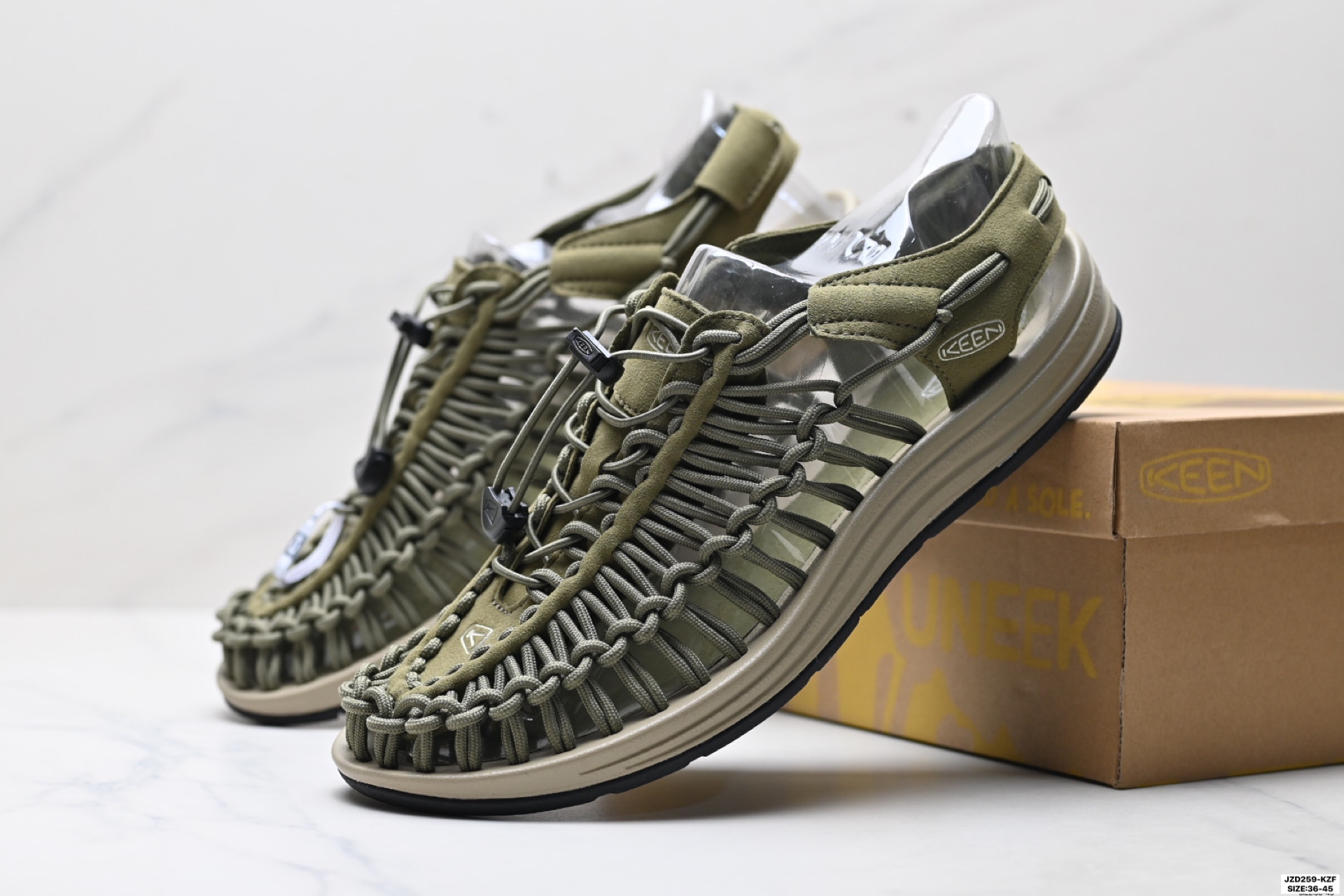 科恩 Keen Uneek Flat-M 平底编织弹力穿搭溯溪涉水休闲户外凉鞋凉鞋夏季透气男女编织鞋溯UNEEK防滑沙滩鞋 1014097
