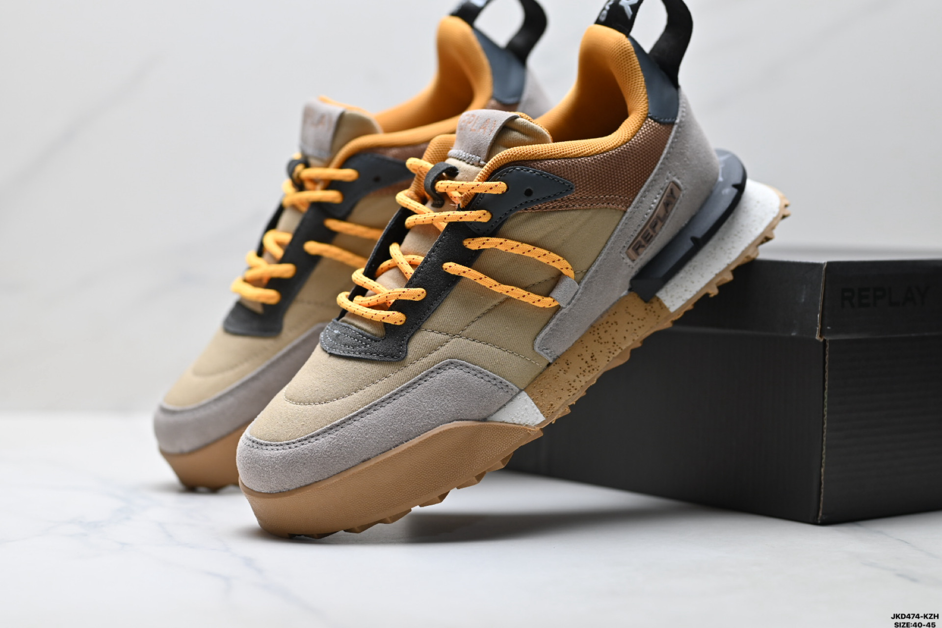Replay Field Classic Grid 织物拼接 系带 网面透气 运动休闲鞋 GMS1PC0040L-Top High Quatity Cheap Sneakers Fashion Clothing Clothes Bags handbags Shoes of all Brand wholesale With The best Quality And Beautiful Price from China Factory Chinese suppliers wholesaler seller Replay Field Classic Grid 织物拼接 系带 网面透气 运动休闲鞋 GMS1PC0040L