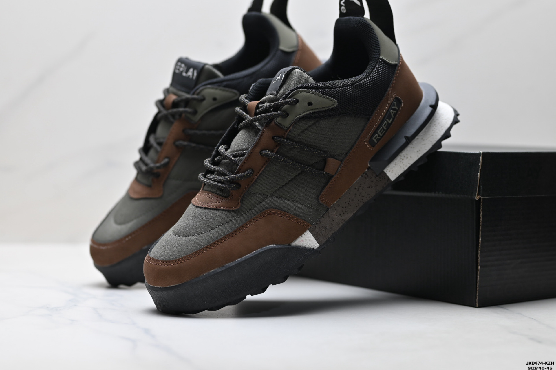 Replay Field Classic Grid 织物拼接 系带 网面透气 运动休闲鞋 GMS1PC0040L-Top High Quatity Cheap Sneakers Fashion Clothing Clothes Bags handbags Shoes of all Brand wholesale With The best Quality And Beautiful Price from China Factory Chinese suppliers wholesaler seller Replay Field Classic Grid 织物拼接 系带 网面透气 运动休闲鞋 GMS1PC0040L