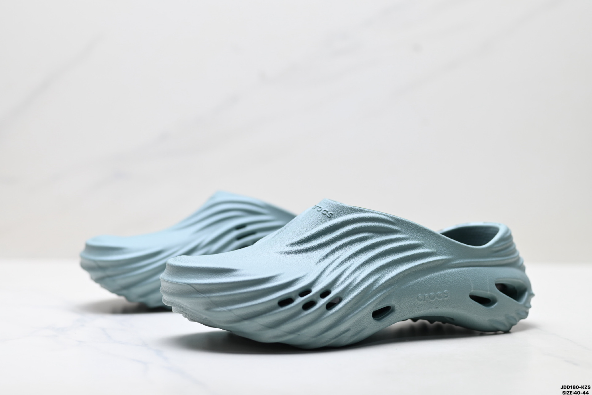 Crocs卡骆驰 Echo Wave Cl旋风波波 舒适百搭 防磨 包头拖鞋
