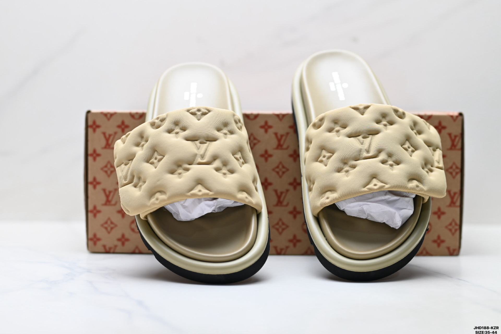 纯原Louis Vuitton 路易威登 印刻老化 经典老花 LV 拖鞋