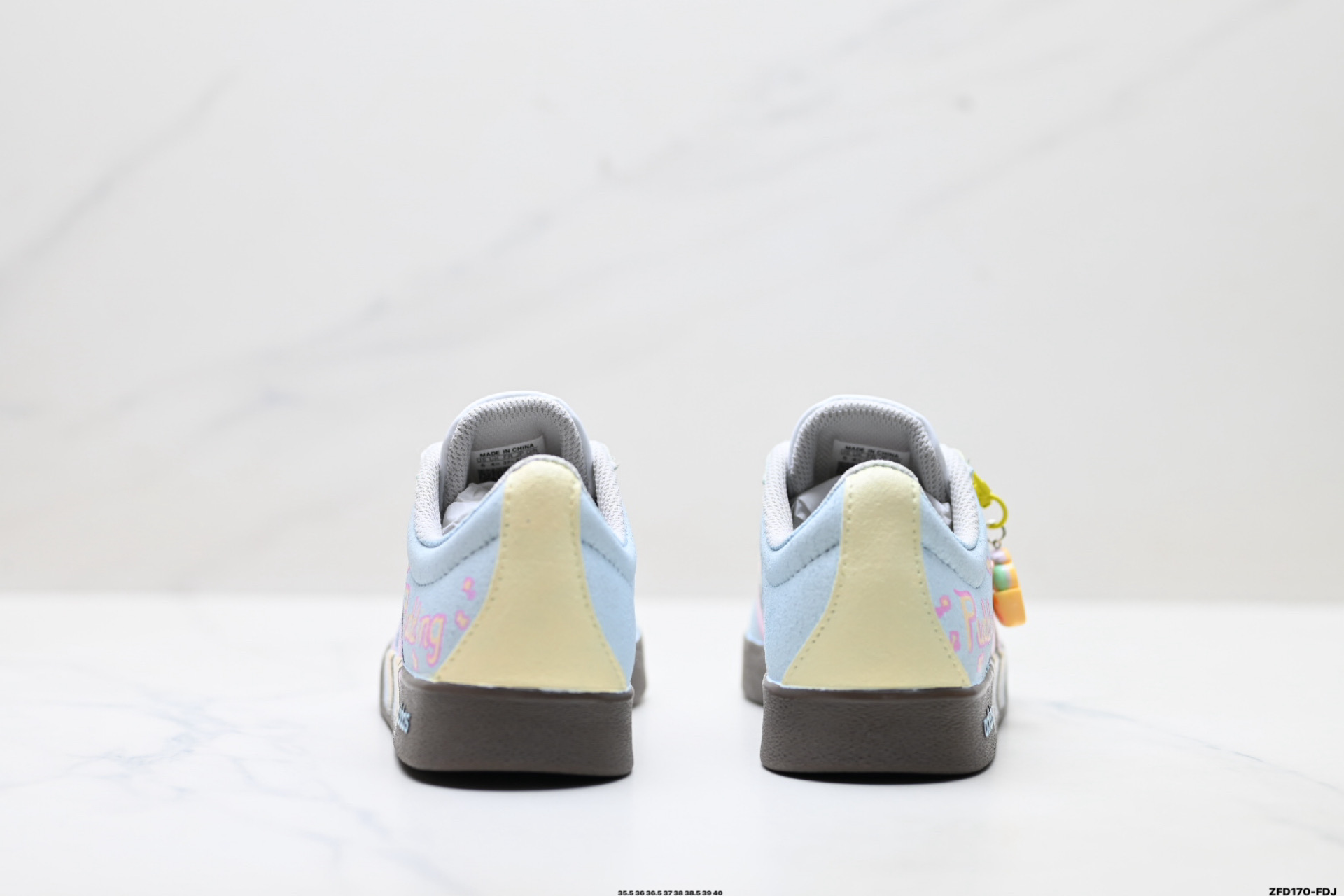 Adidas Vl Court Classic ‘DIY’定制 阿迪达斯 运动休闲 低帮德训T头鞋 HQ1802