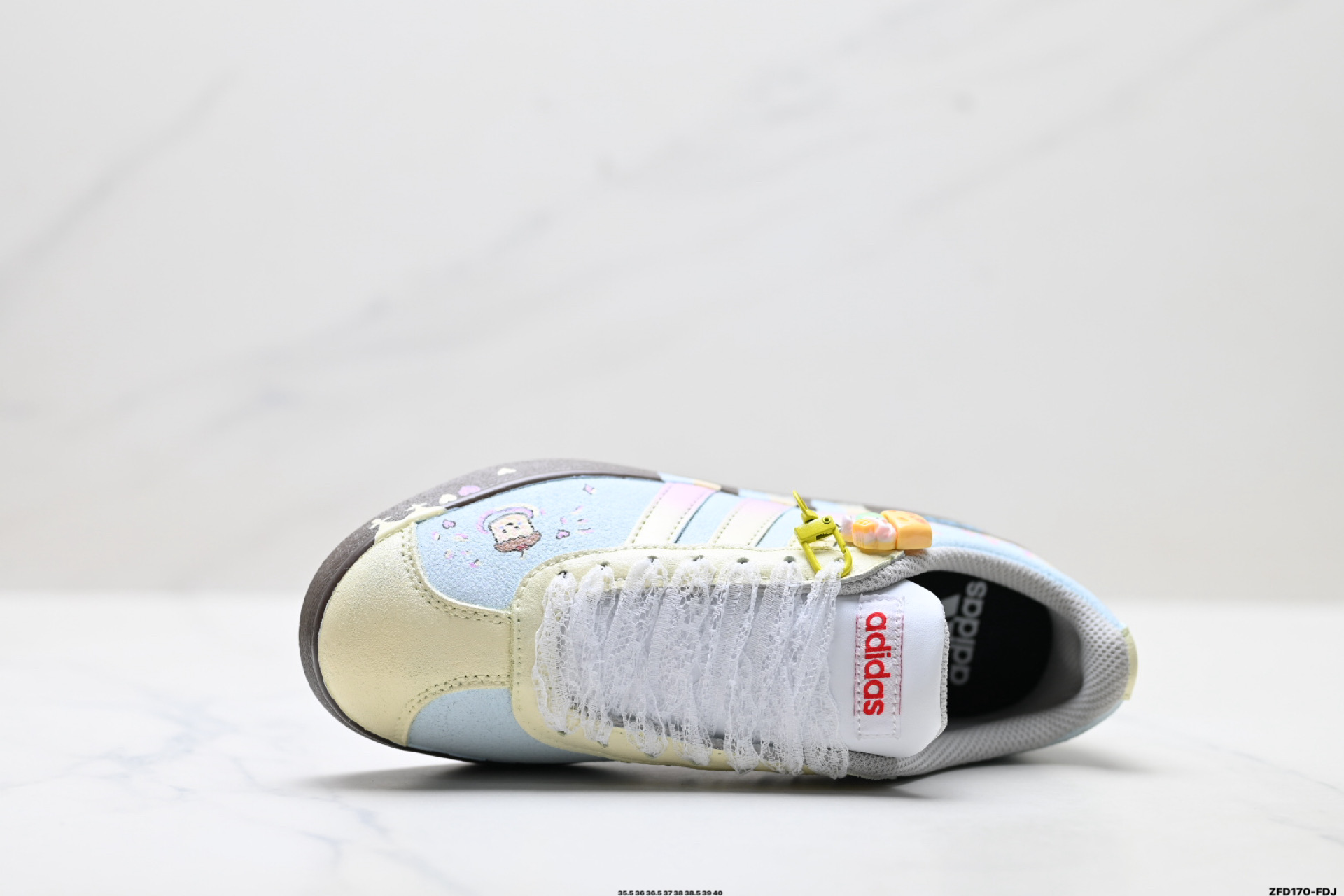 Adidas Vl Court Classic ‘DIY’定制 阿迪达斯 运动休闲 低帮德训T头鞋 HQ1802