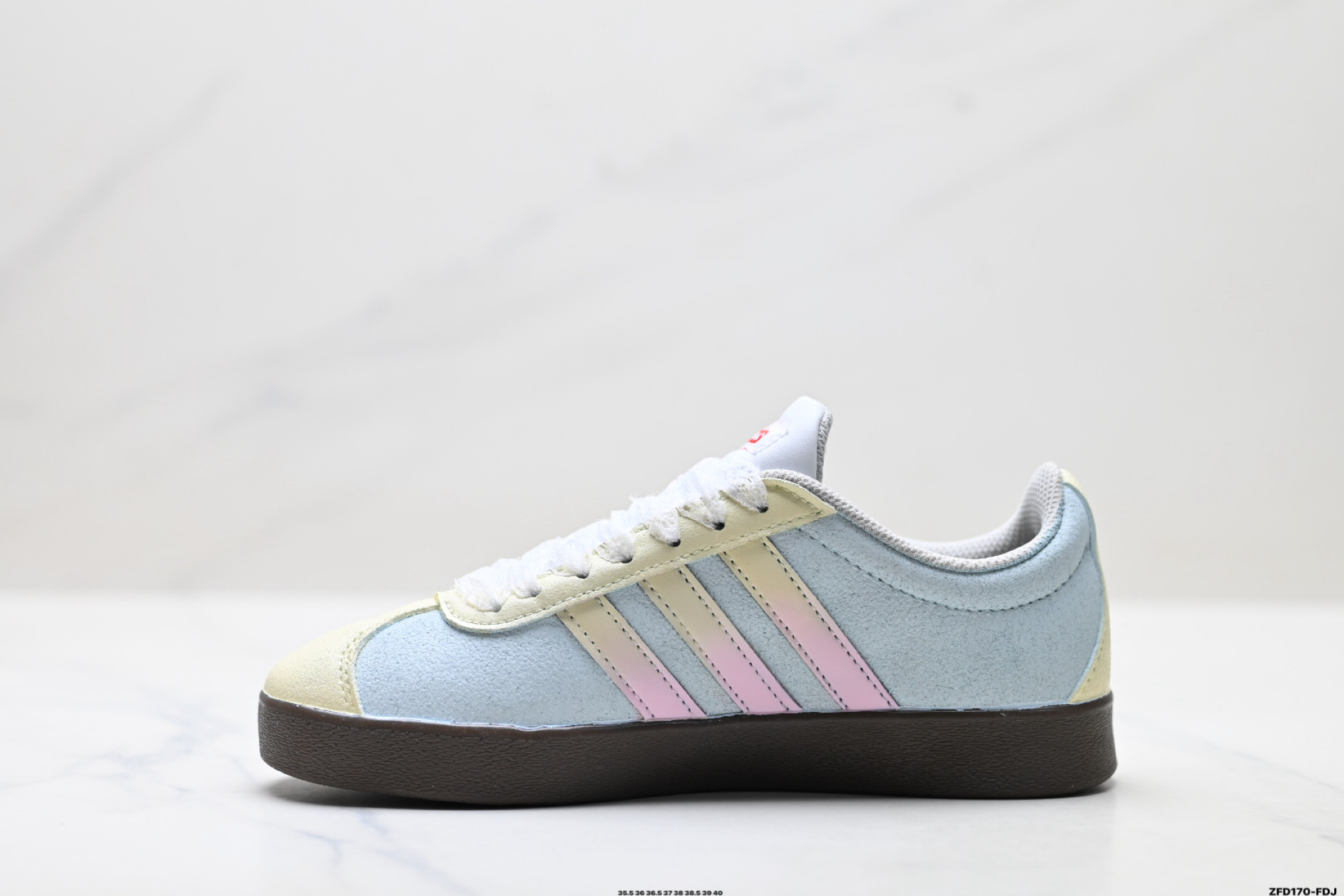 Adidas Vl Court Classic ‘DIY’定制 阿迪达斯 运动休闲 低帮德训T头鞋 HQ1802
