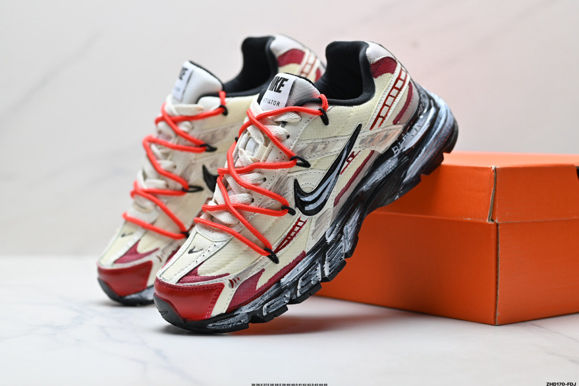 Nike Initiator ‘DIY定制’ 舒适百搭 防滑耐磨透气 耐克 低帮休闲鞋 394055-100