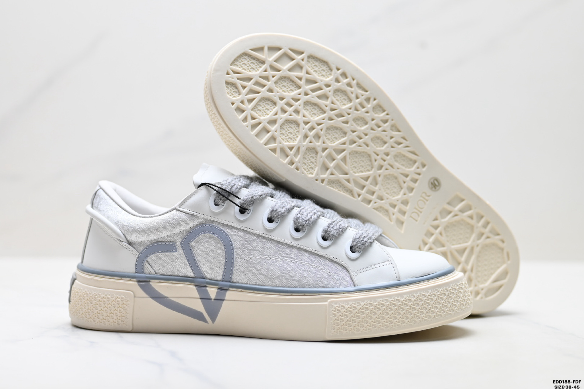 DIOR迪奥 B33 皮革 舒适潮流 刺绣 低帮 板鞋 EDD188-FDF