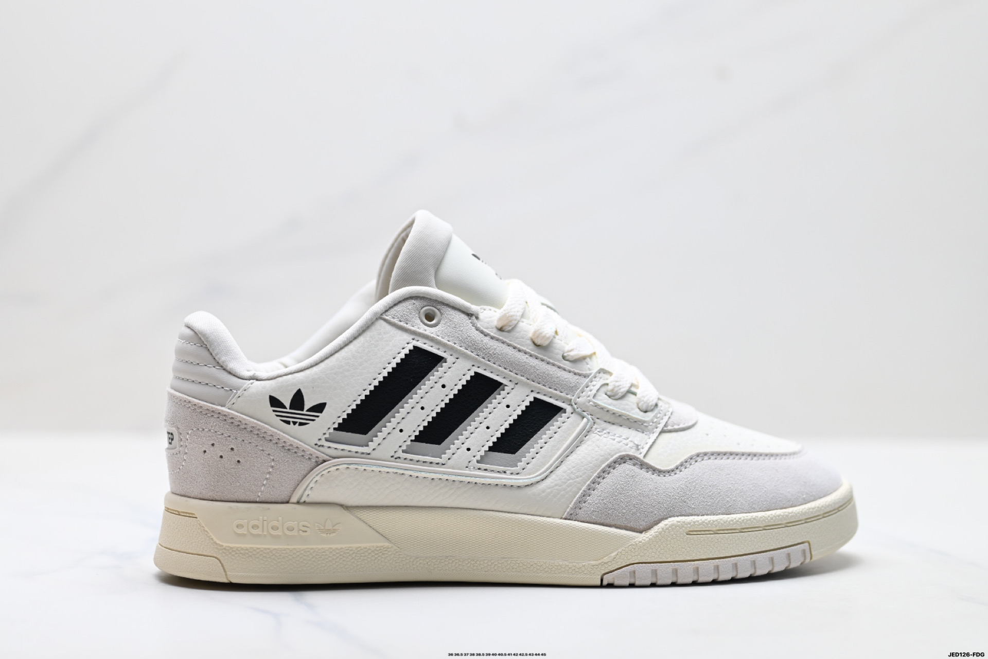 Adidas Originals Drop Step 42 Low 2 阿迪达斯 皮革系带 防滑耐磨 低帮板鞋 KJ1108