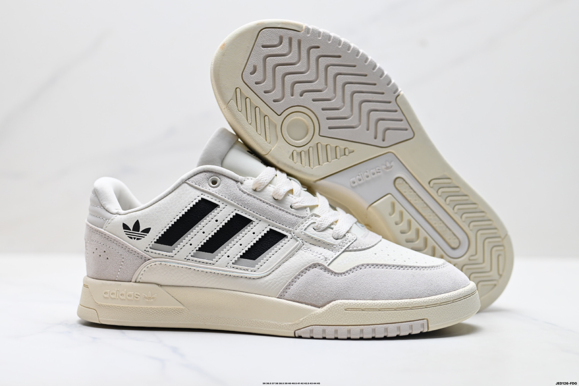 Adidas Originals Drop Step 42 Low 2 阿迪达斯 皮革系带 防滑耐磨 低帮板鞋 KJ1108