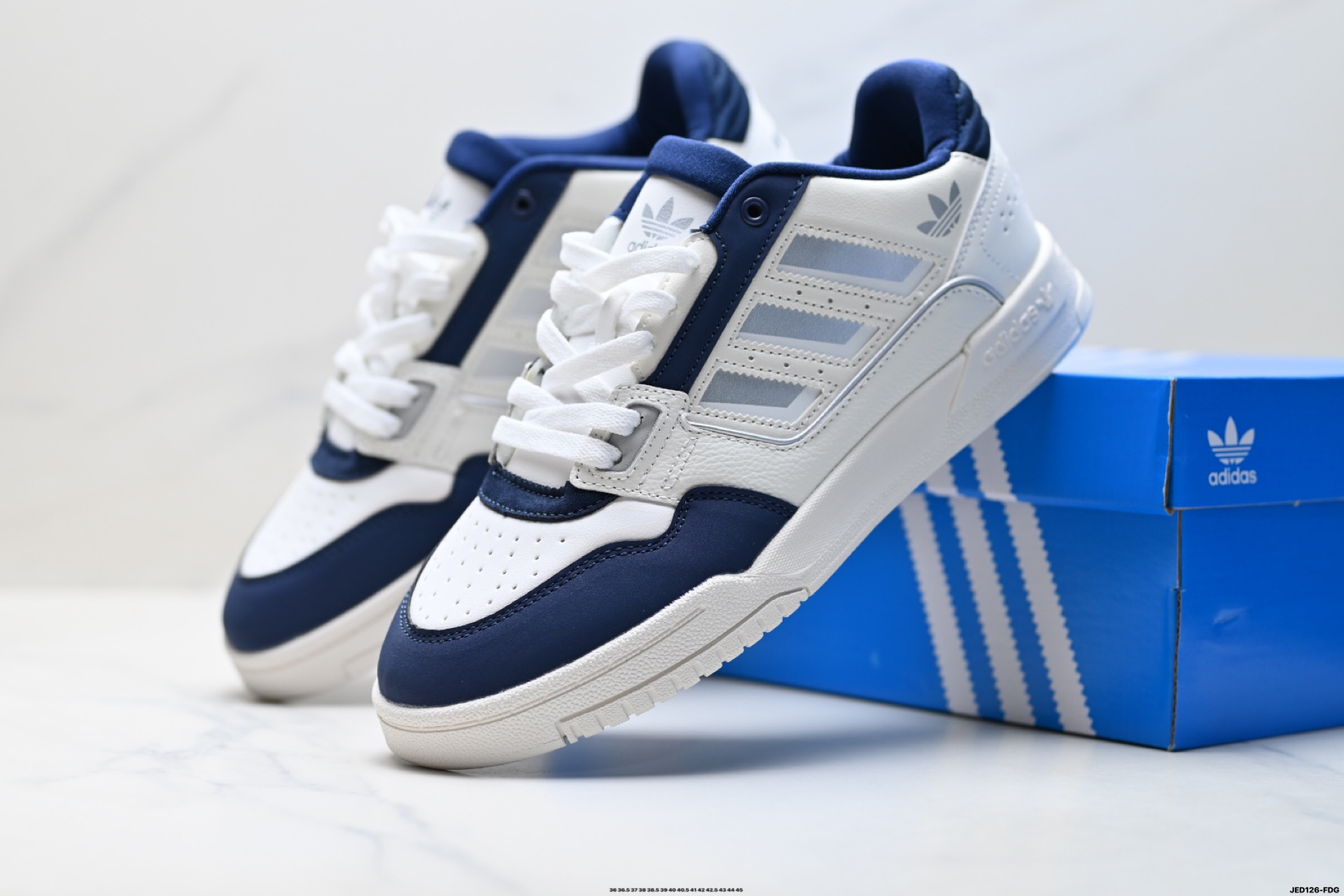 Adidas Originals Drop Step 42 Low 2 阿迪达斯 皮革系带 防滑耐磨 低帮板鞋 KJ1108