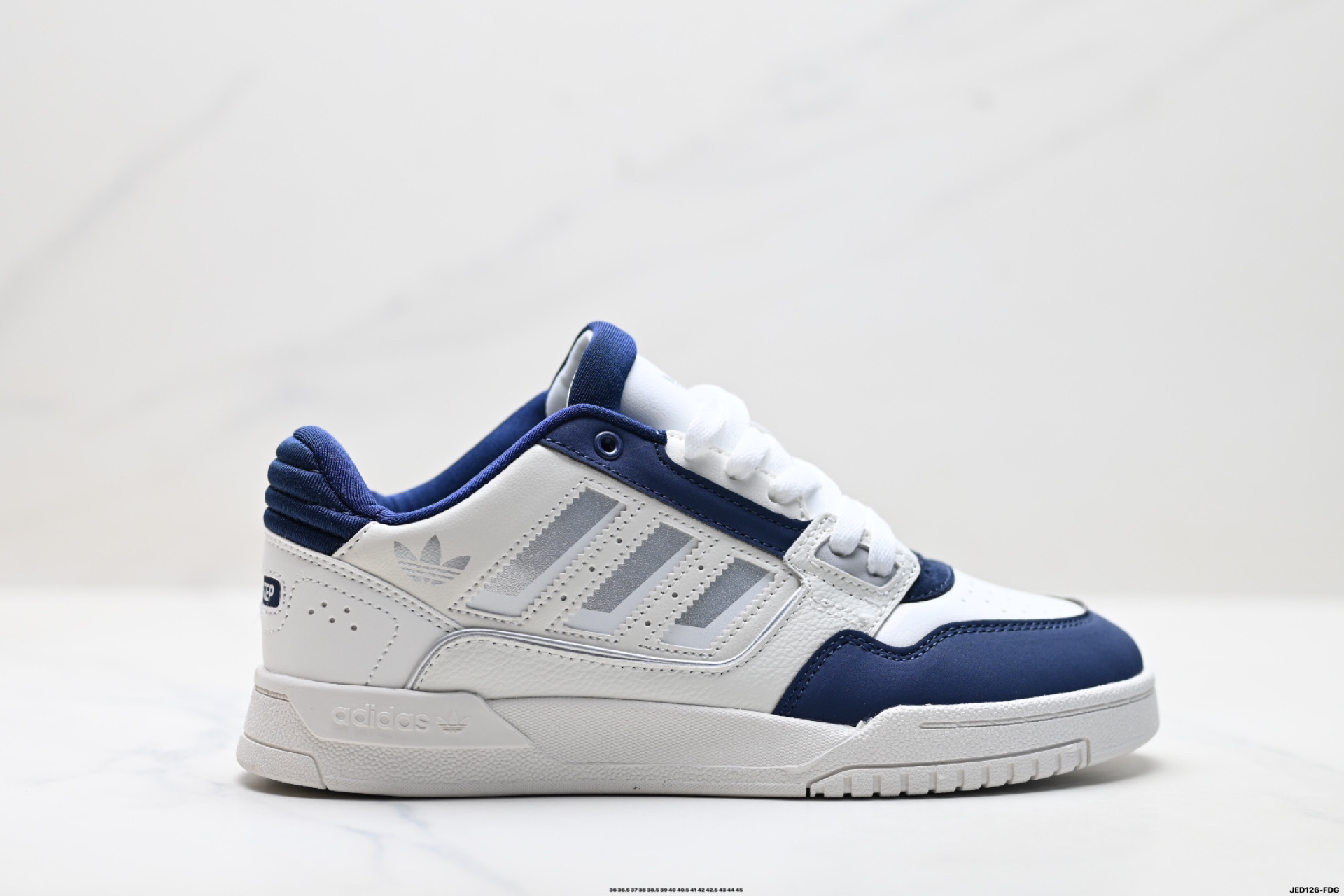 Adidas Originals Drop Step 42 Low 2 阿迪达斯 皮革系带 防滑耐磨 低帮板鞋 KJ1108