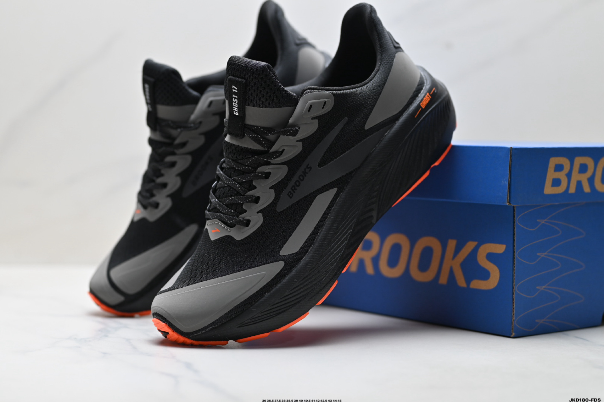 Brooks布鲁克斯 Ghost 17 网面时尚 网布耐磨透气 低帮 休闲跑步鞋 110442 1D 090 Brooks布鲁克斯 Ghost 17 网面时尚 网布耐磨透气 低帮 休闲跑步鞋 110442 1D 090