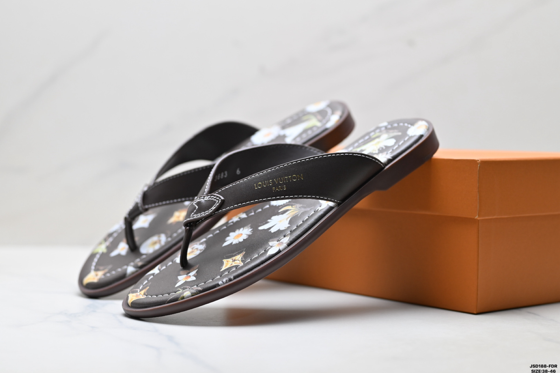 纯原Louis Vuitton Sunset Thong 路易威登 牛皮革 LV 人字拖鞋