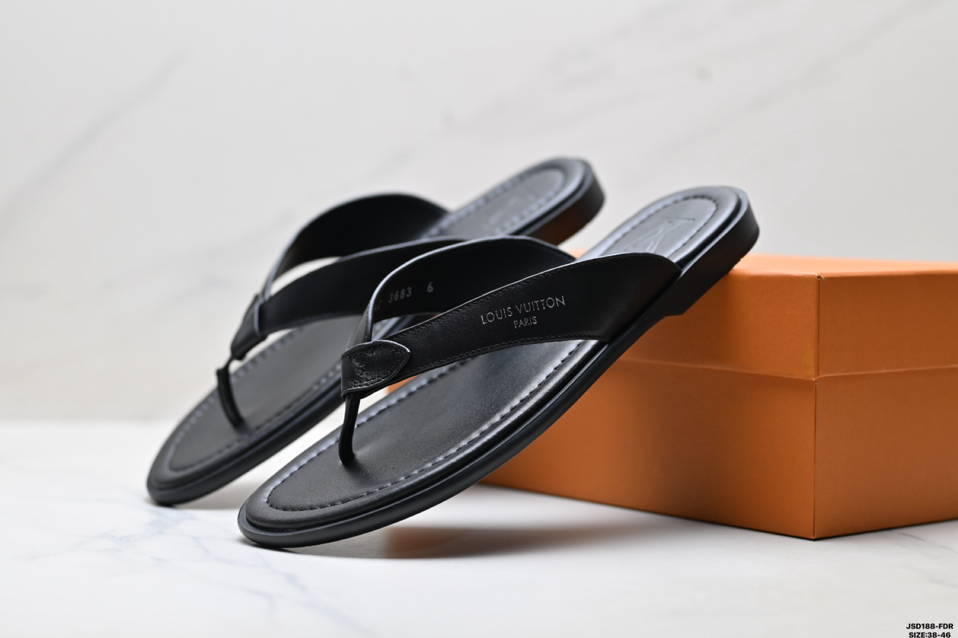 纯原Louis Vuitton Sunset Thong 路易威登 牛皮革 LV 人字拖鞋