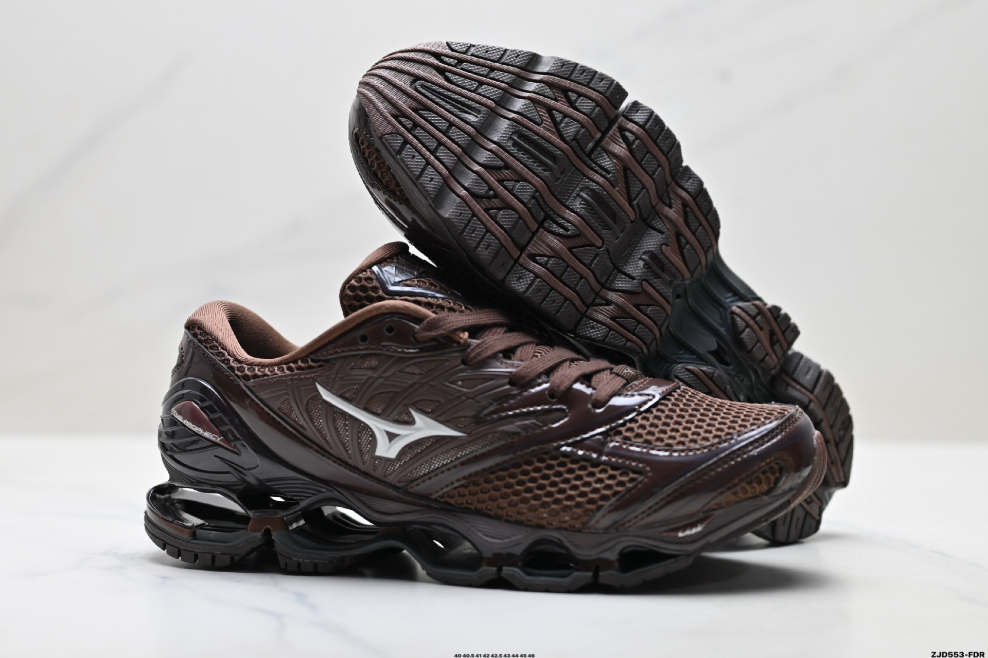 Mizuno美津浓 Wave Prophecy LS 织物合成革 舒适百搭 防滑耐磨支撑 低帮 生活休闲鞋 D1GA25