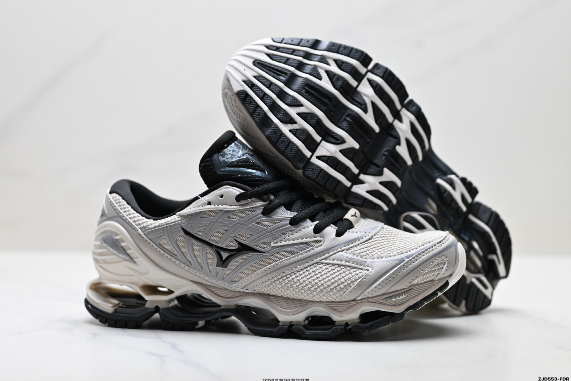 Mizuno美津浓 Wave Prophecy LS 织物合成革 舒适百搭 防滑耐磨支撑 低帮 生活休闲鞋 D1GA25