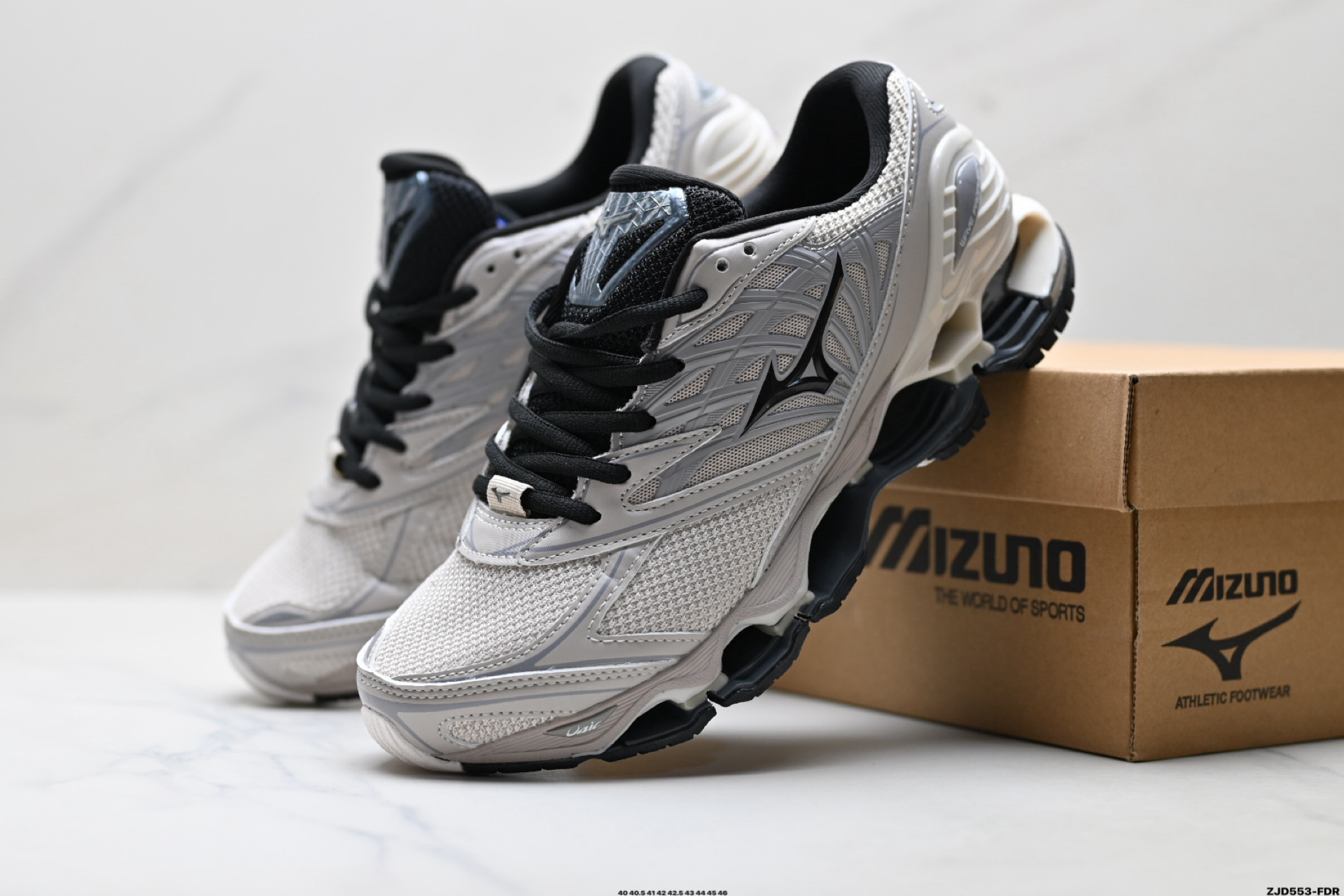 Mizuno美津浓 Wave Prophecy LS 织物合成革 舒适百搭 防滑耐磨支撑 低帮 生活休闲鞋 D1GA25
