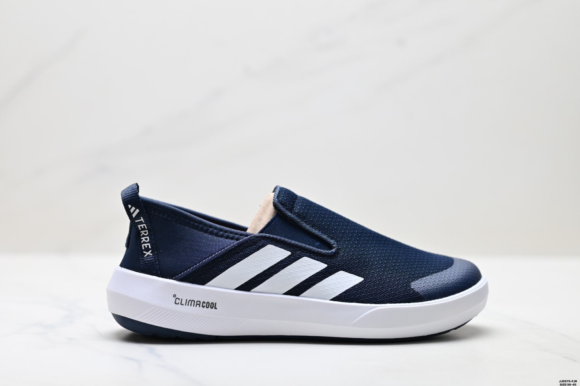 公司级✅adidas Terrex Boat Slip-On 溯溪鞋 网布织物户外功能 低帮 生活休闲鞋 男女同款 货号:Jl3502 D:JJD575-FJR