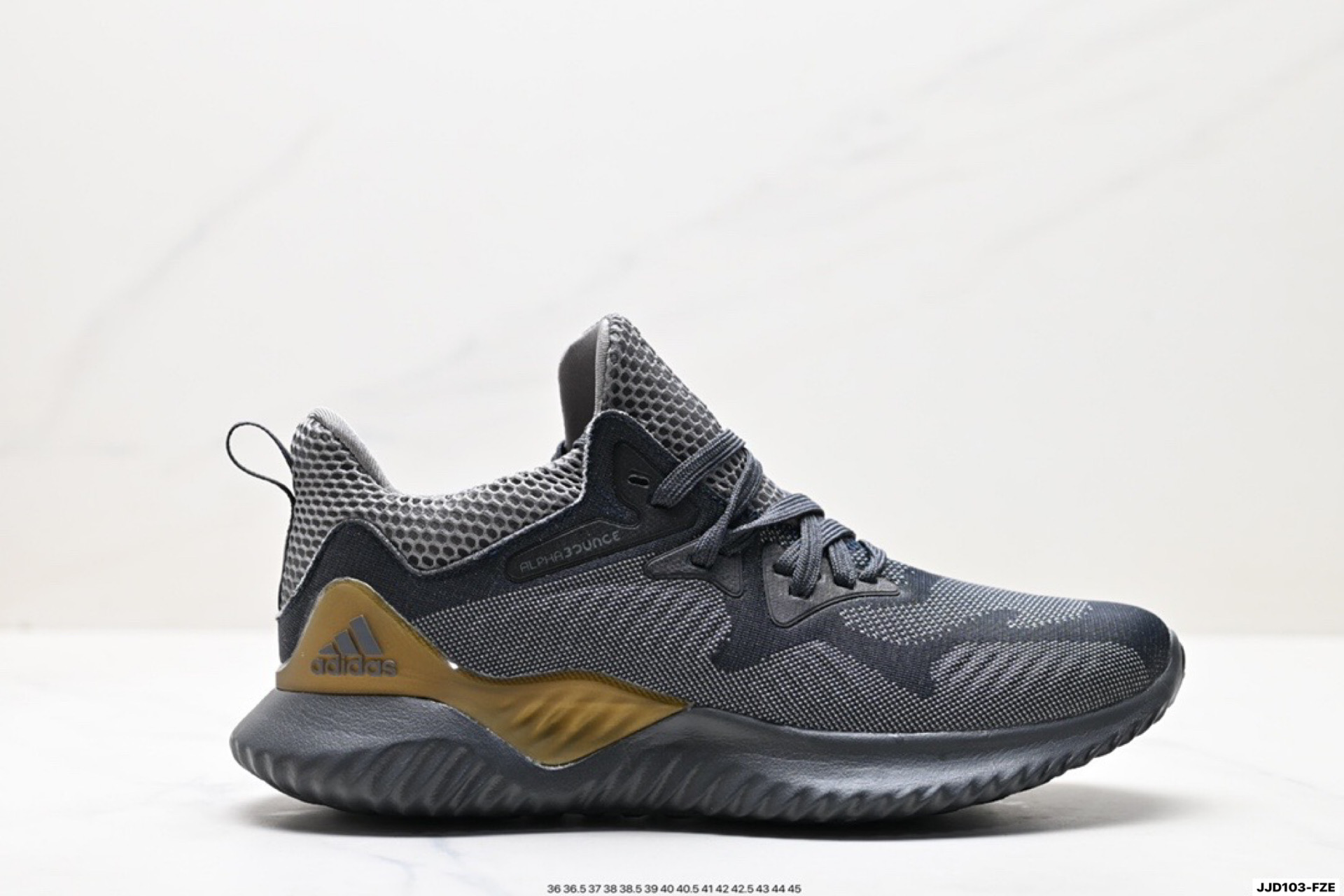 真标✅阿迪 Lv AlphaBounce Beyond m阿尔法 网面休闲跑步鞋 B43686 织4D鞋面春夏更加透气舒适 德国马牌橡胶大底 内附专柜脚踏防尘纸、防水袋 货号:CG4762 ID:JJD103-FZE