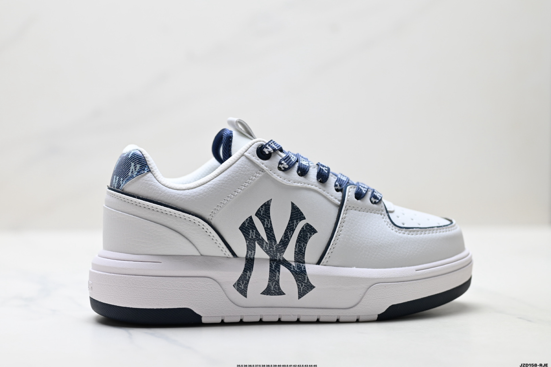 【05568】MLB Chunky Liner Denim Platform Sneakers