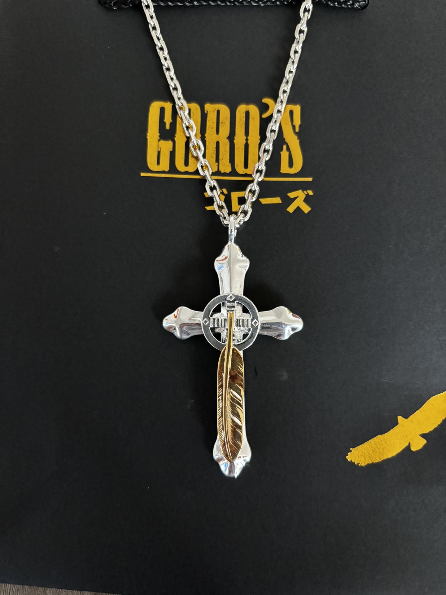 NO:110971,'Takahashi Cross Feather Necklace, Jewelry Boutique, Necklace19860909'高桥十字架羽毛项链,饰品精品,necklace,Jewelry