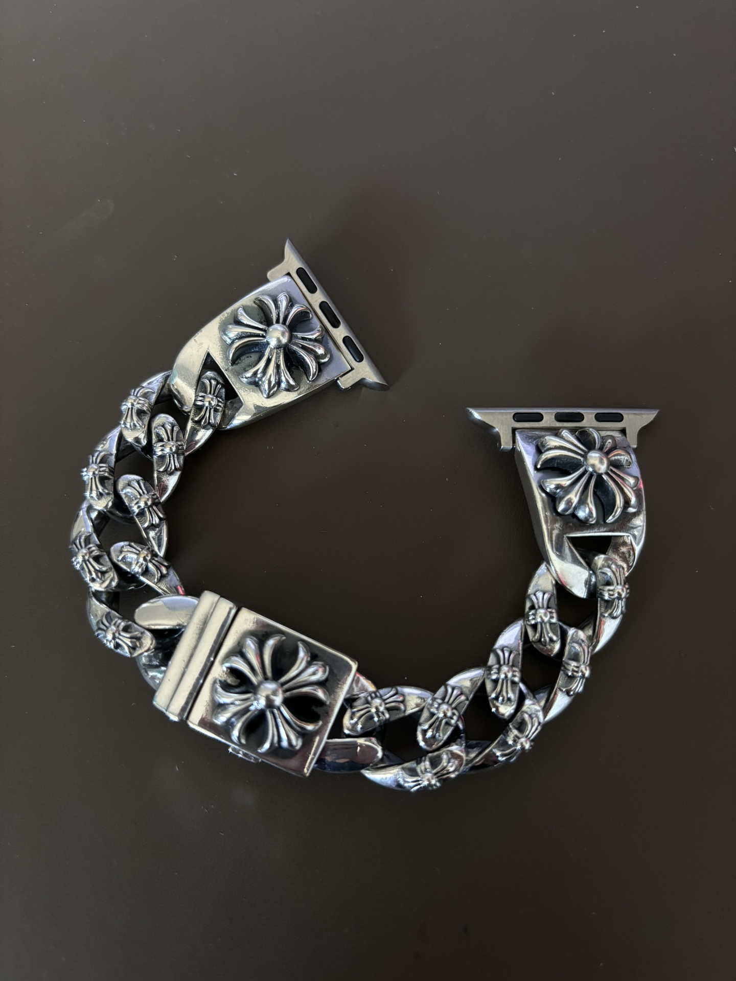 NO:107894,Crow Heart Trendy Cross iwatch Strap Size 18㎝, Elements Boutique, Chrome Hearts19860909克罗心潮流十字架iwatch表带 尺寸18㎝,饰品精品,chrome hearts,Jewelry