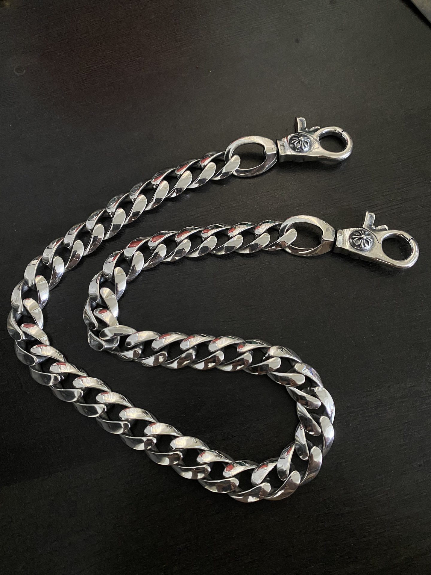 NO:380137,CH Croxin retro old glossy lobster buckle trousers chain bag chain classic style length 60㎝, fine jewelry, chrome hearts19860909CH克罗心复古做旧光面龙虾扣裤链包包链经典款 长度60㎝,饰品精品,chrome hearts,Jewelry