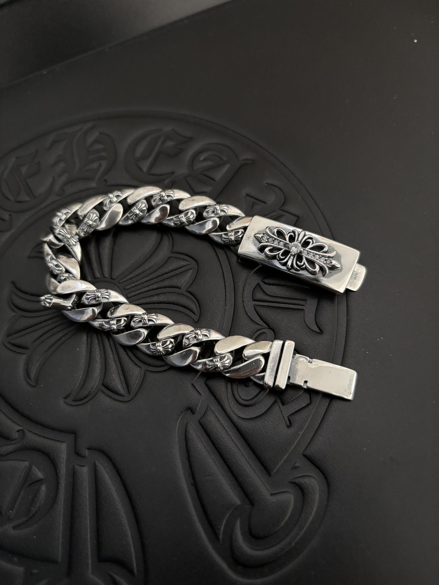 NO:114846,Cro Cross Diamond Space Flower Bracelet Size 18.20㎝, Premium Jewelry, Chrome Hearts, Bracelet19860909克罗十字花钻间隔花手链 尺寸18.20㎝,饰品精品,chrome hearts,bracelet,Jewelry