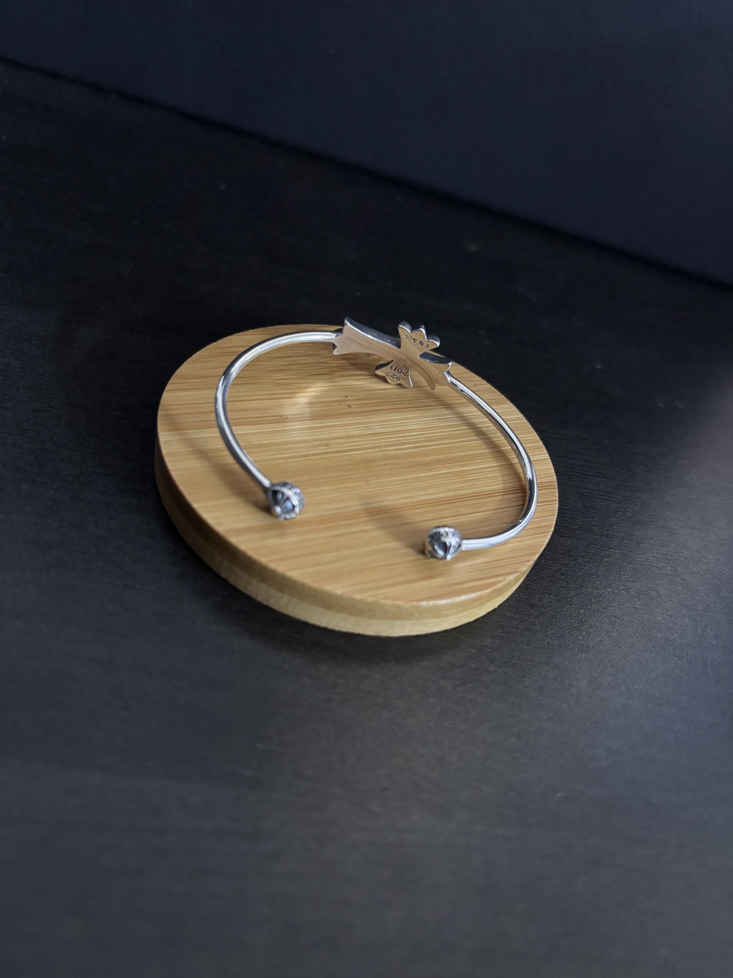 375-Cross-Cross White Drilling bracelet - 图片 3