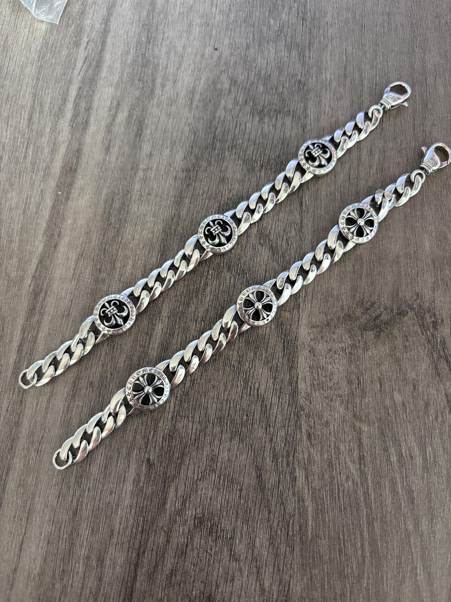 NO:575548,New Chrome Scout Flower Cross Flower Cuban Bracelet Size 16-18-20㎝, fine jewelry, chrome hearts, bracelet19860909新款克罗童军花十字花古巴手链 尺寸16-18-20㎝,饰品精品,chrome hearts,bracelet,Jewelry