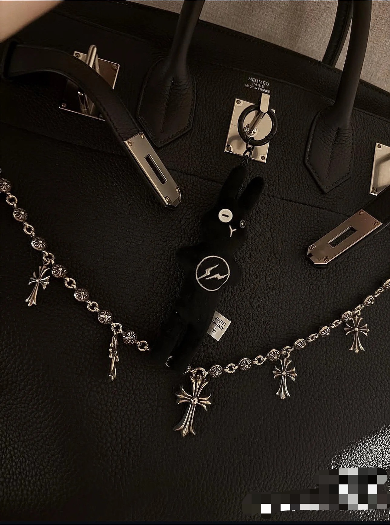 NO:664001,Chrome cross flower ball buckle waist pants chain bag hanging chain, jewelry boutique, chrome hearts19860909克罗十字花球扣腰裤链包挂链,饰品精品,chrome hearts,Jewelry