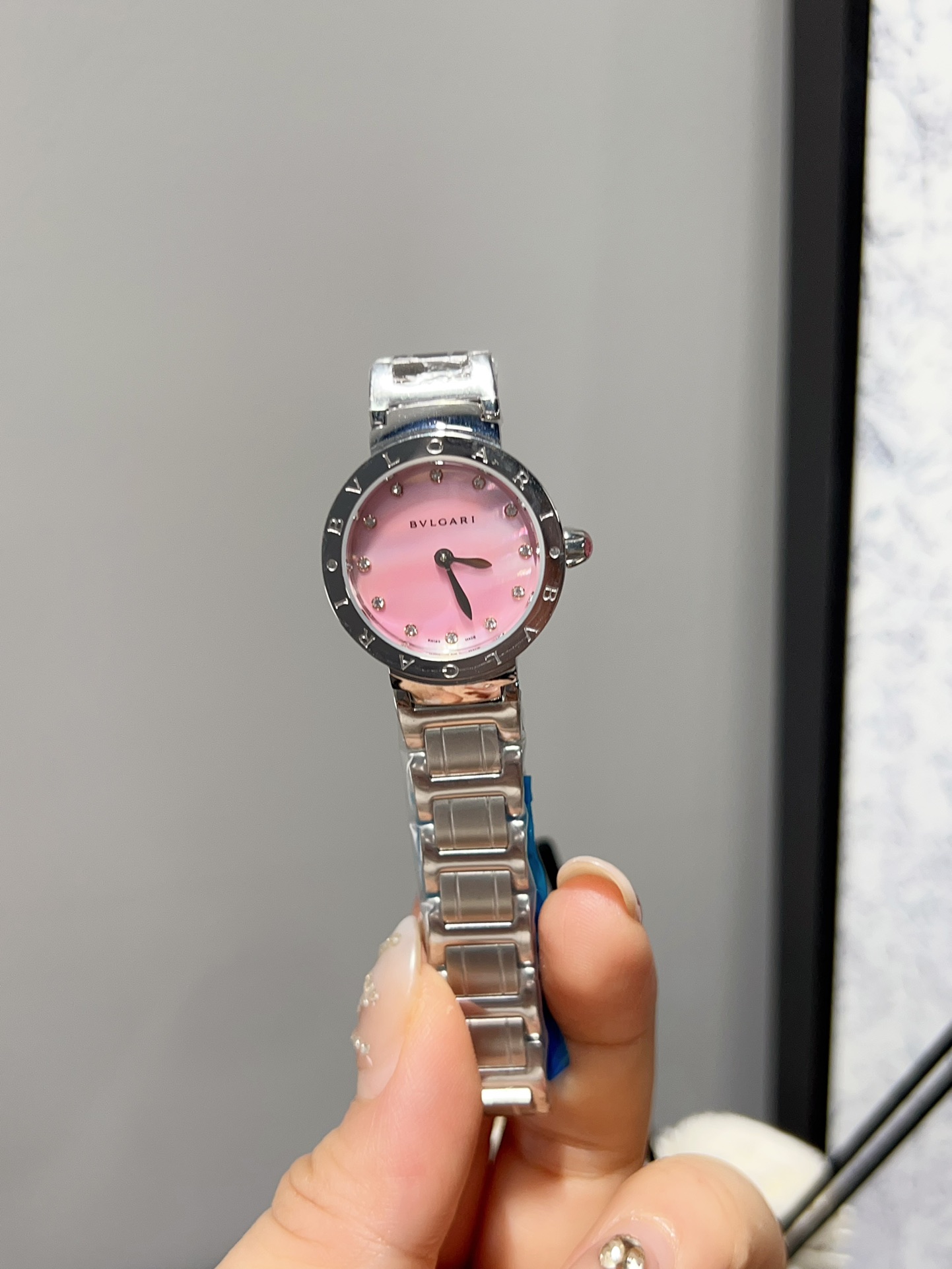 Luxury Bvlgari Watch with Imported Stone and Steel, Kim 210 Ceramics Drilling - 图片 3