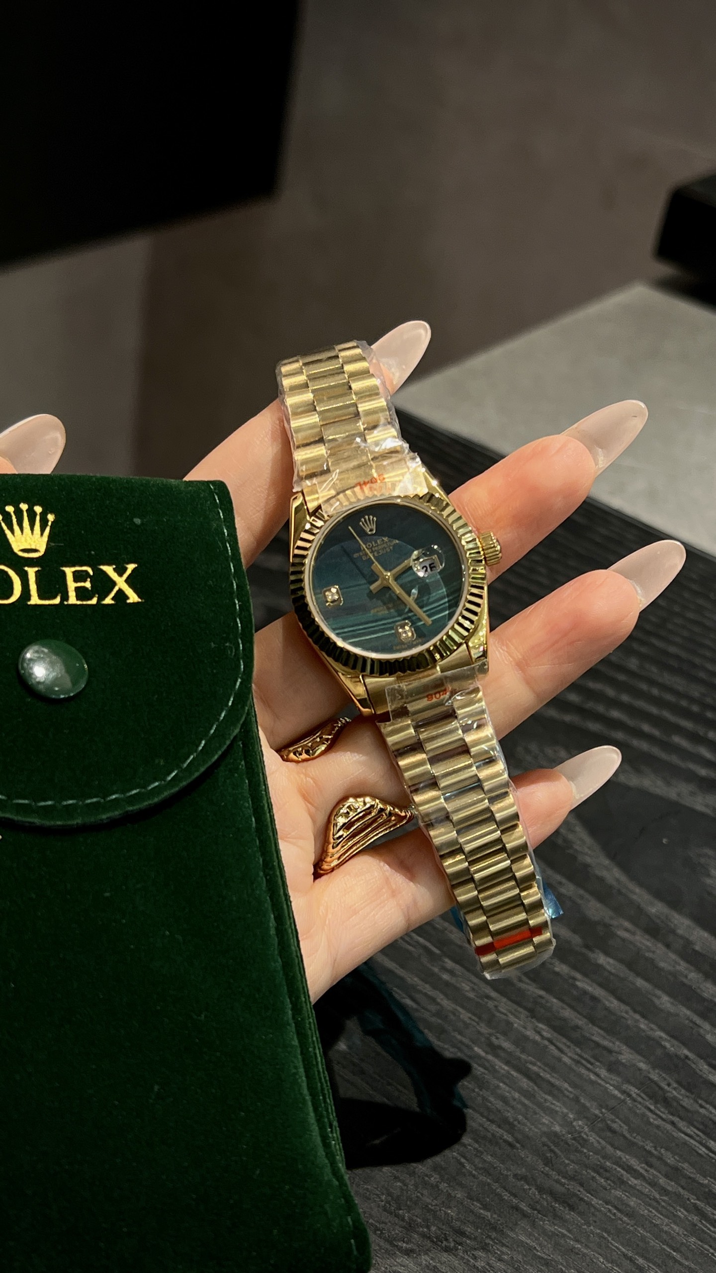 Rolex Datejust Gold Stainless Steel Women's Watch with Crystal Accents 2 i1750047013509 3401 0 3