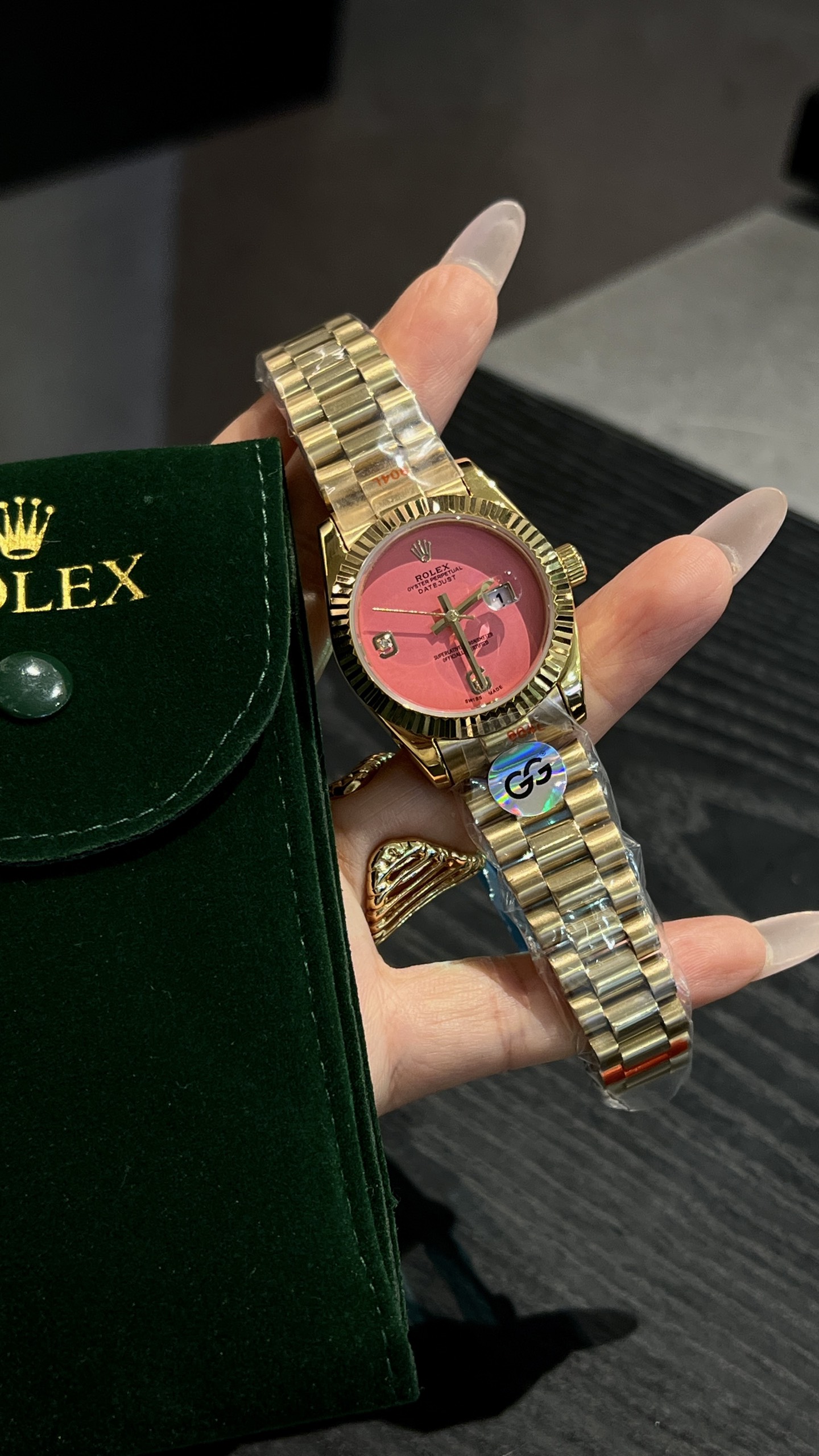 Rolex Datejust Gold Stainless Steel Women's Watch with Crystal Accents 3 i1750047015583 5353 0 0