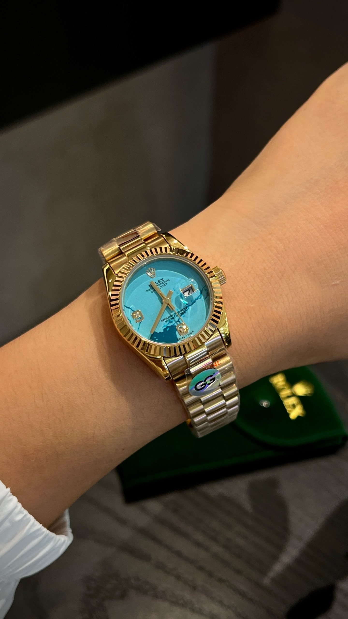 “Rolex Women’s Journal: Elegant Steel Watch with Crystal Diamonds for Goddesses” - 图片 5