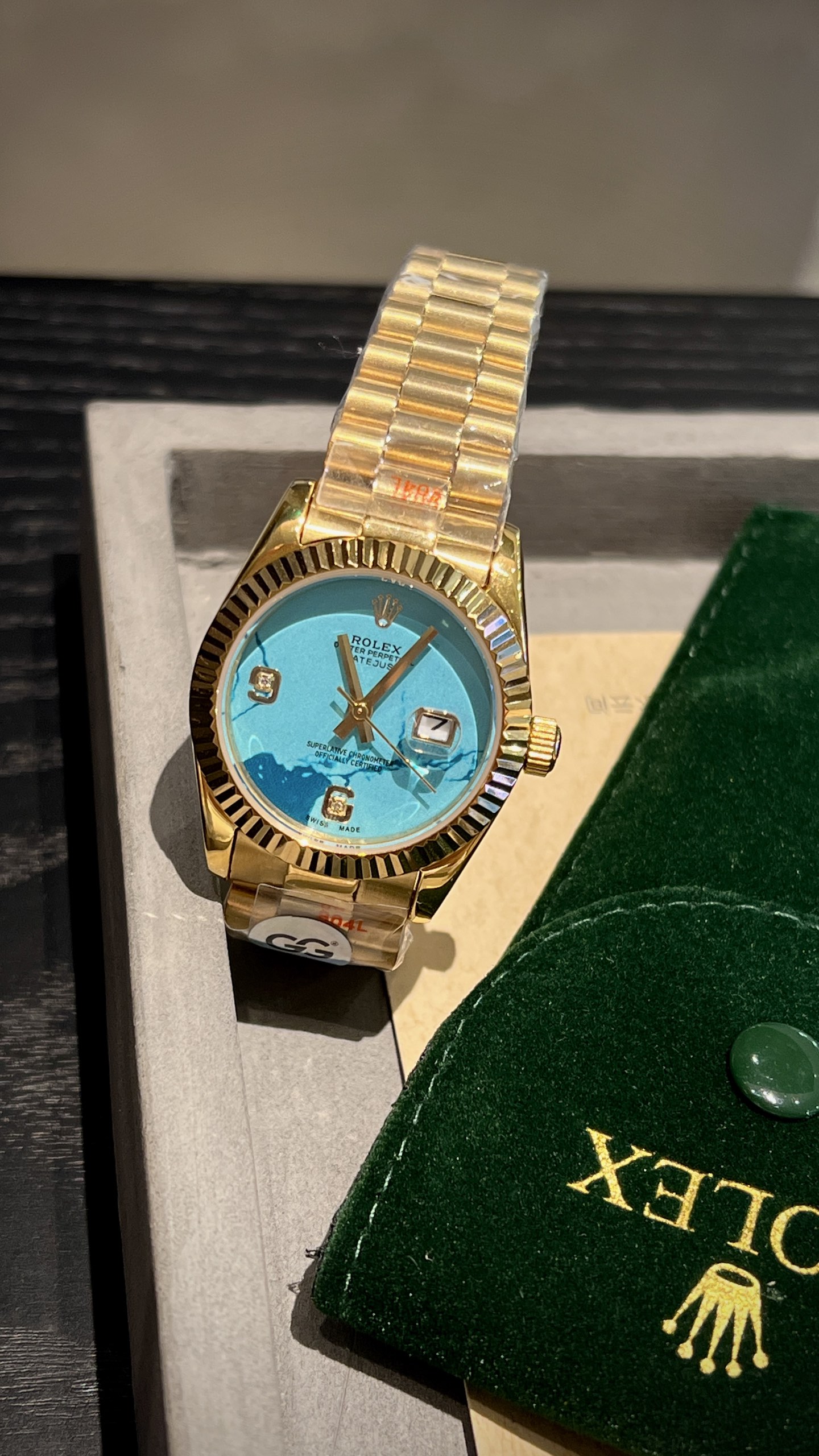 “Rolex Women’s Journal: Elegant Steel Watch with Crystal Diamonds for Goddesses” - 图片 4
