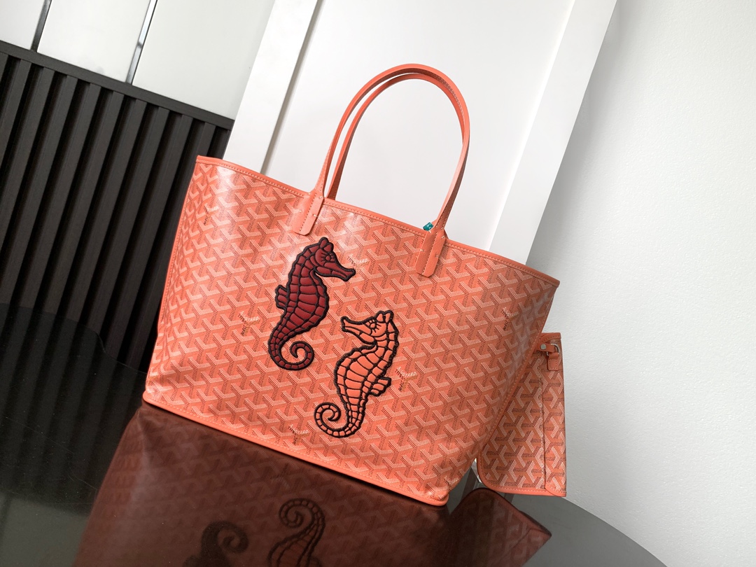 Goyard Tassen handtassen Roze Borduurwerk Canvas