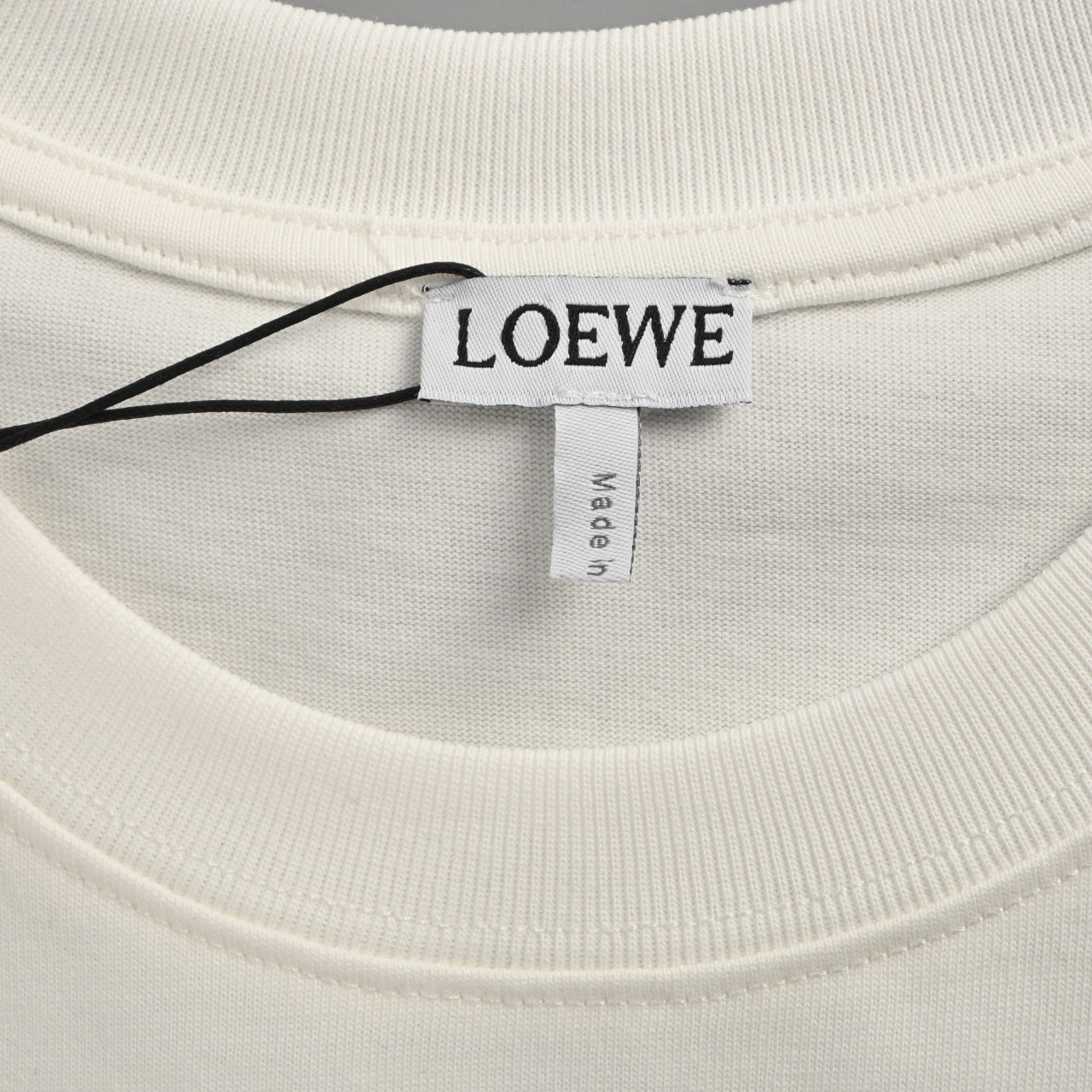 Loewe罗意威 刺绣LOGO 短袖T恤 榻榻米绣花工艺针数密度饱满