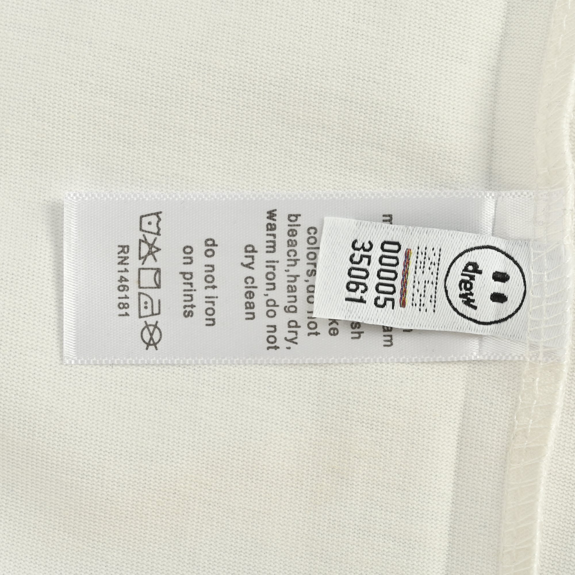 Drew House官网同款good小标印花情侣短袖T恤 黑色 白色