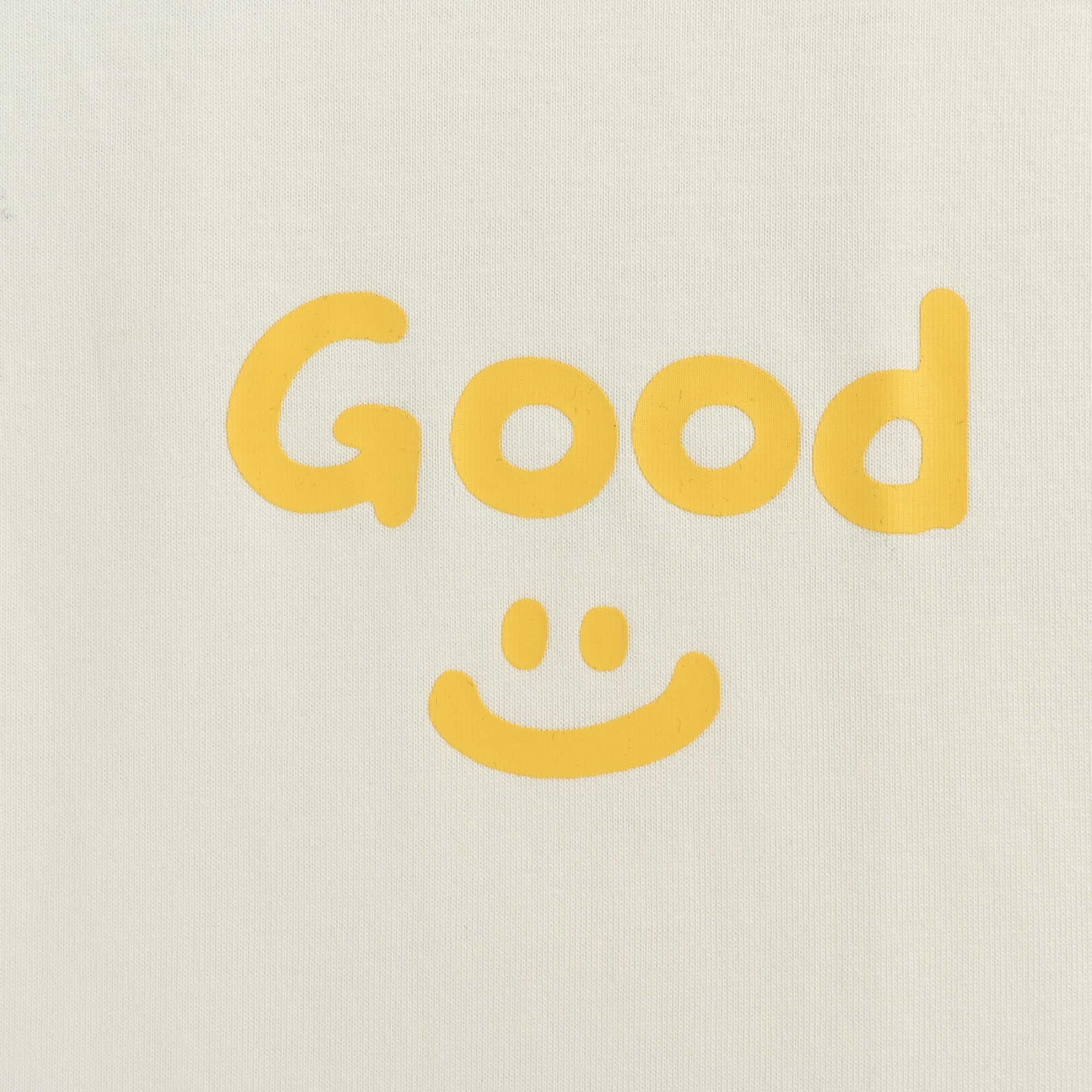 Drew House官网同款good小标印花情侣短袖T恤 黑色 白色