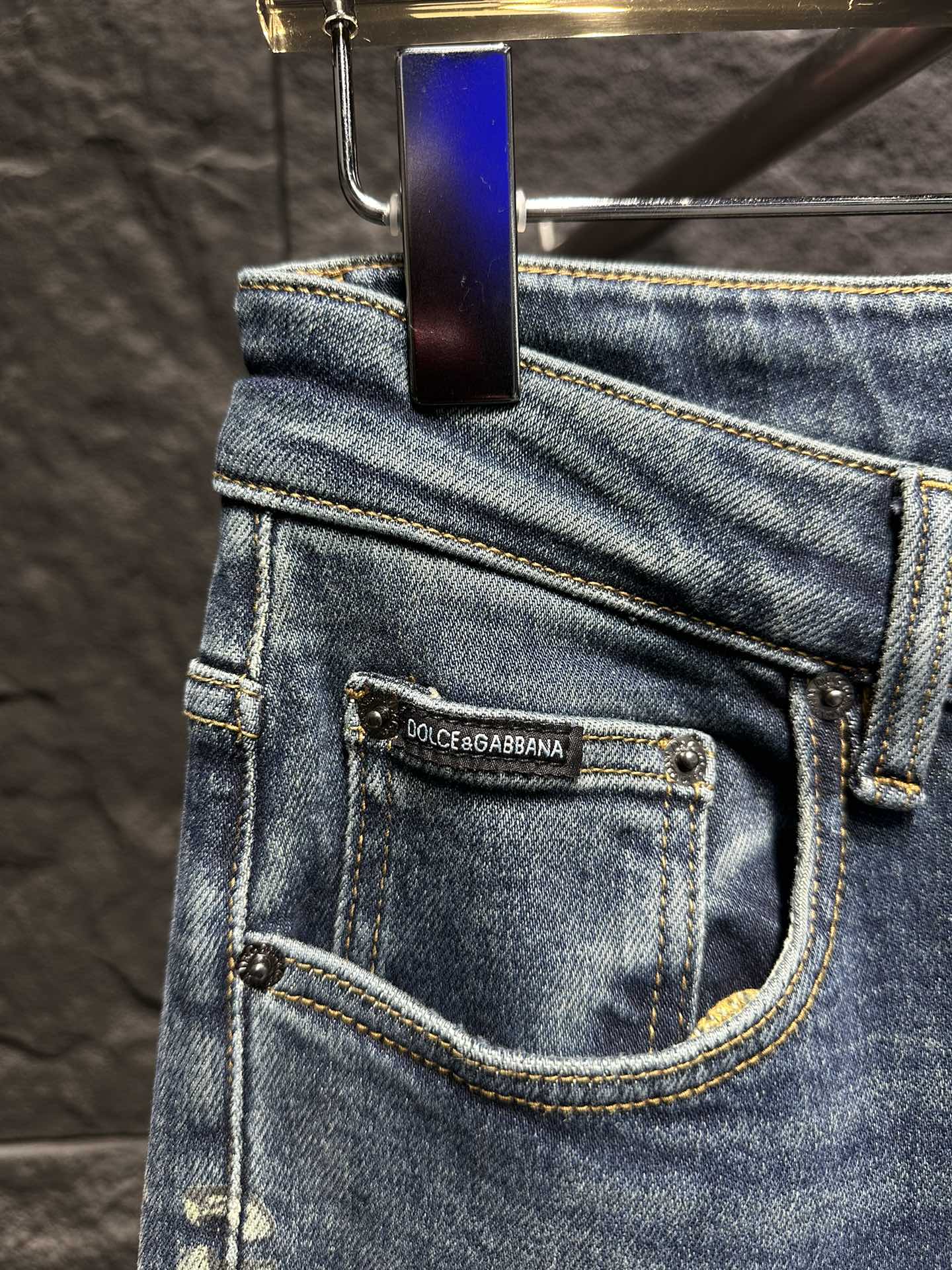 Dolce & Gabbana Jeans - All-Over Logo Print, Slim Fit, Premium Denim 5 i1746175663 1999 4