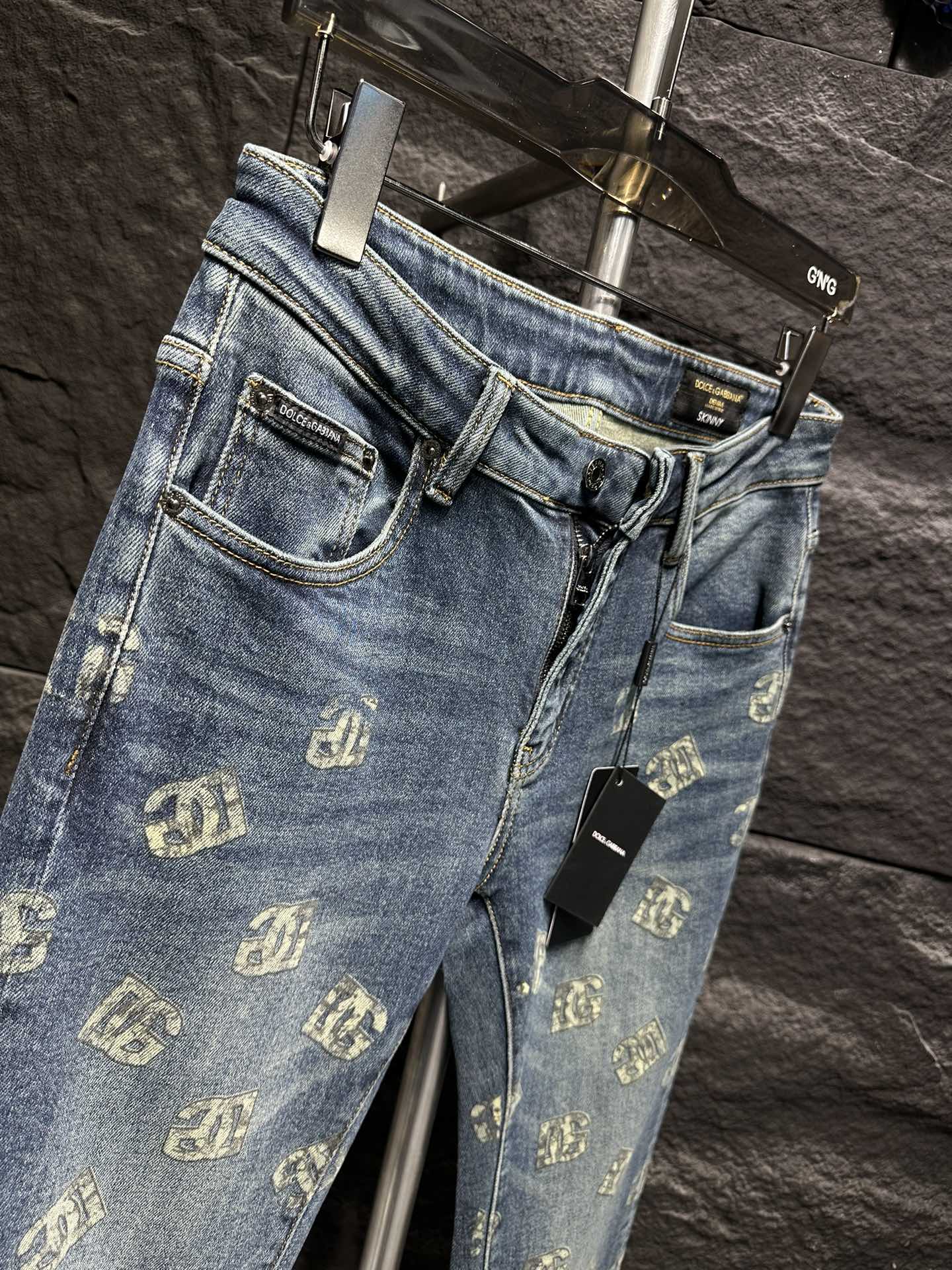 Dolce & Gabbana Jeans - All-Over Logo Print, Slim Fit, Premium Denim 7 i1746175663 2214 5