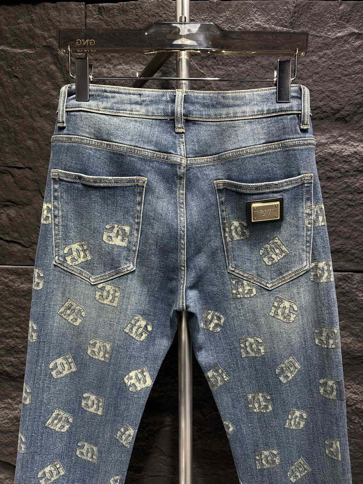 Dolce & Gabbana Jeans - All-Over Logo Print, Slim Fit, Premium Denim 9 i1746175663 8164 8